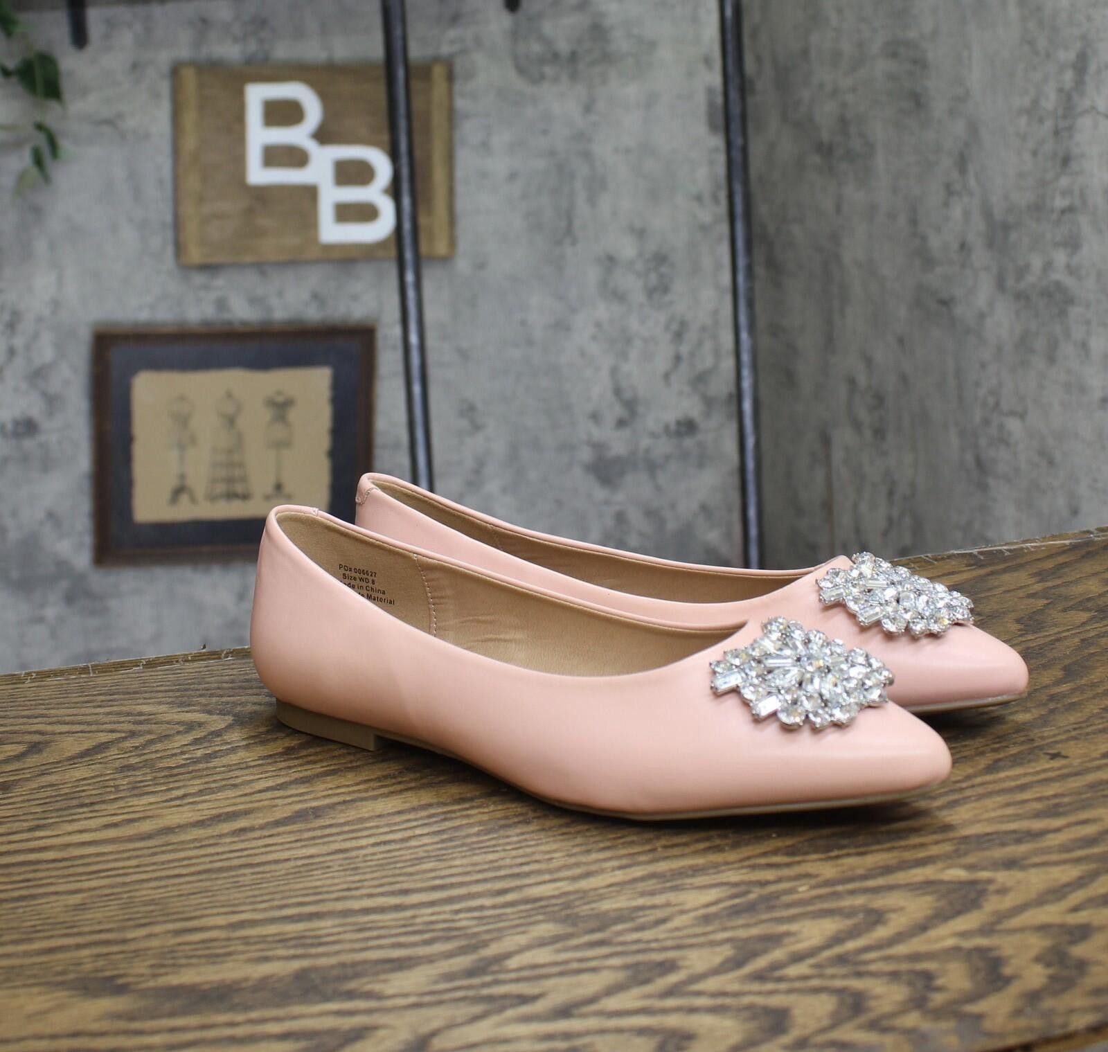 Other Nwt Journee Collection Dressy Ballet Flats Renzo-wd Pink 8w Size US 8 / IT 38 - 1 Thumbnail