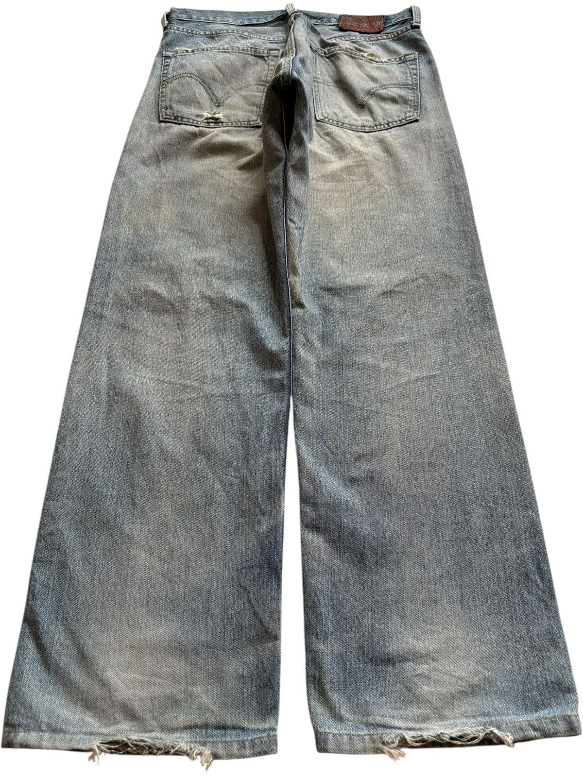 Levi's Vintage 90s Levis 503 Mud Wash Ripped Loose Baggy Jeans Size US 31 - 2 Thumbnail