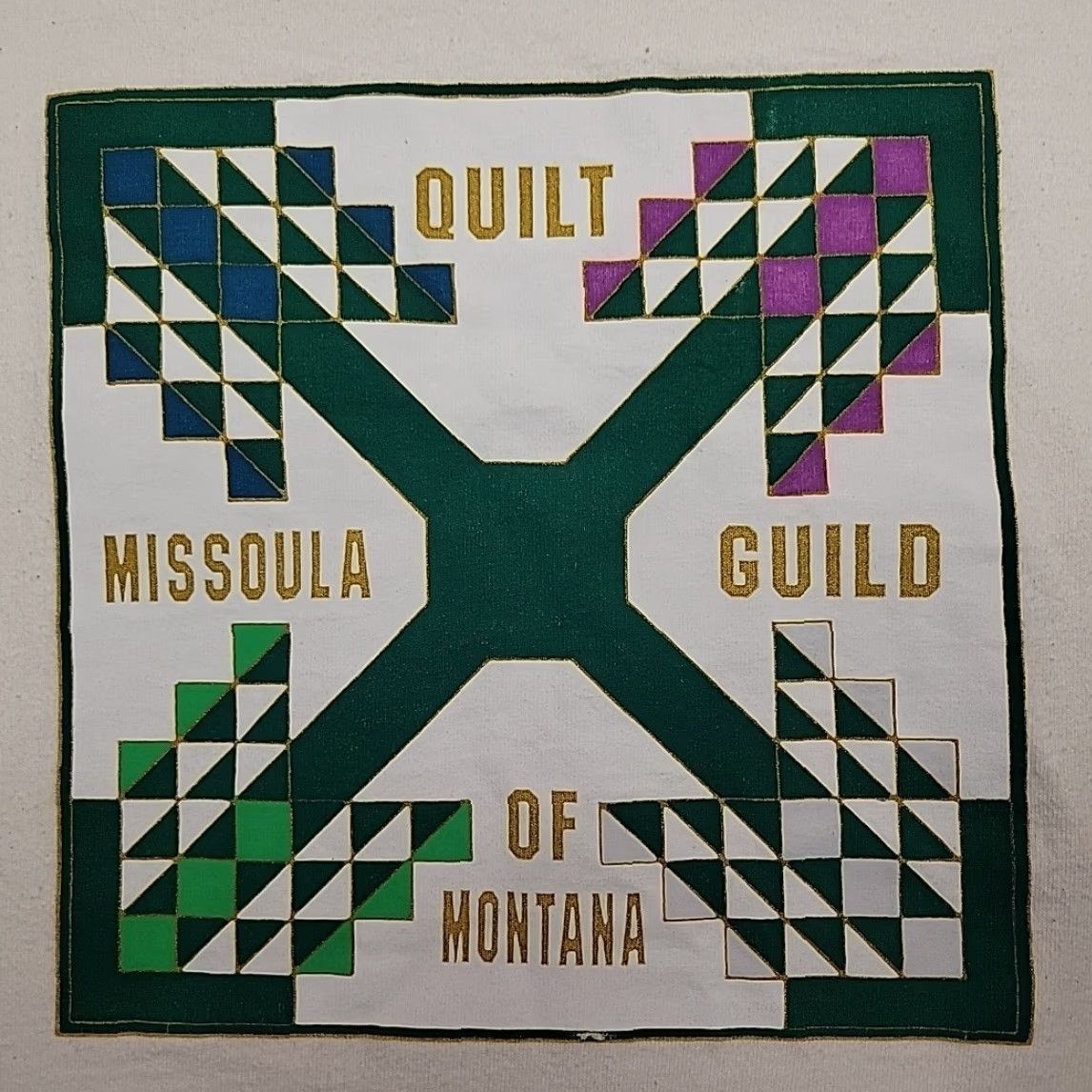 Jerzees VTG Quilters Guild Shirt Mens XL Single Stitch 90s Missoula Montana Made in USA Size US XL / EU 56 / 4 - 2 Thumbnail