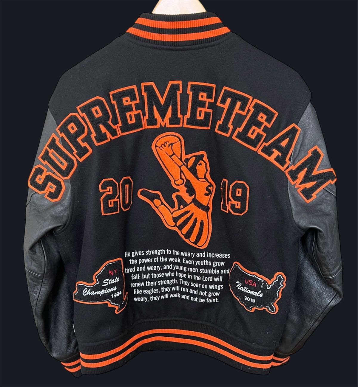 Supreme Supreme Team Varsity Jacket Size US M / EU 48-50 / 2 - 2 Thumbnail
