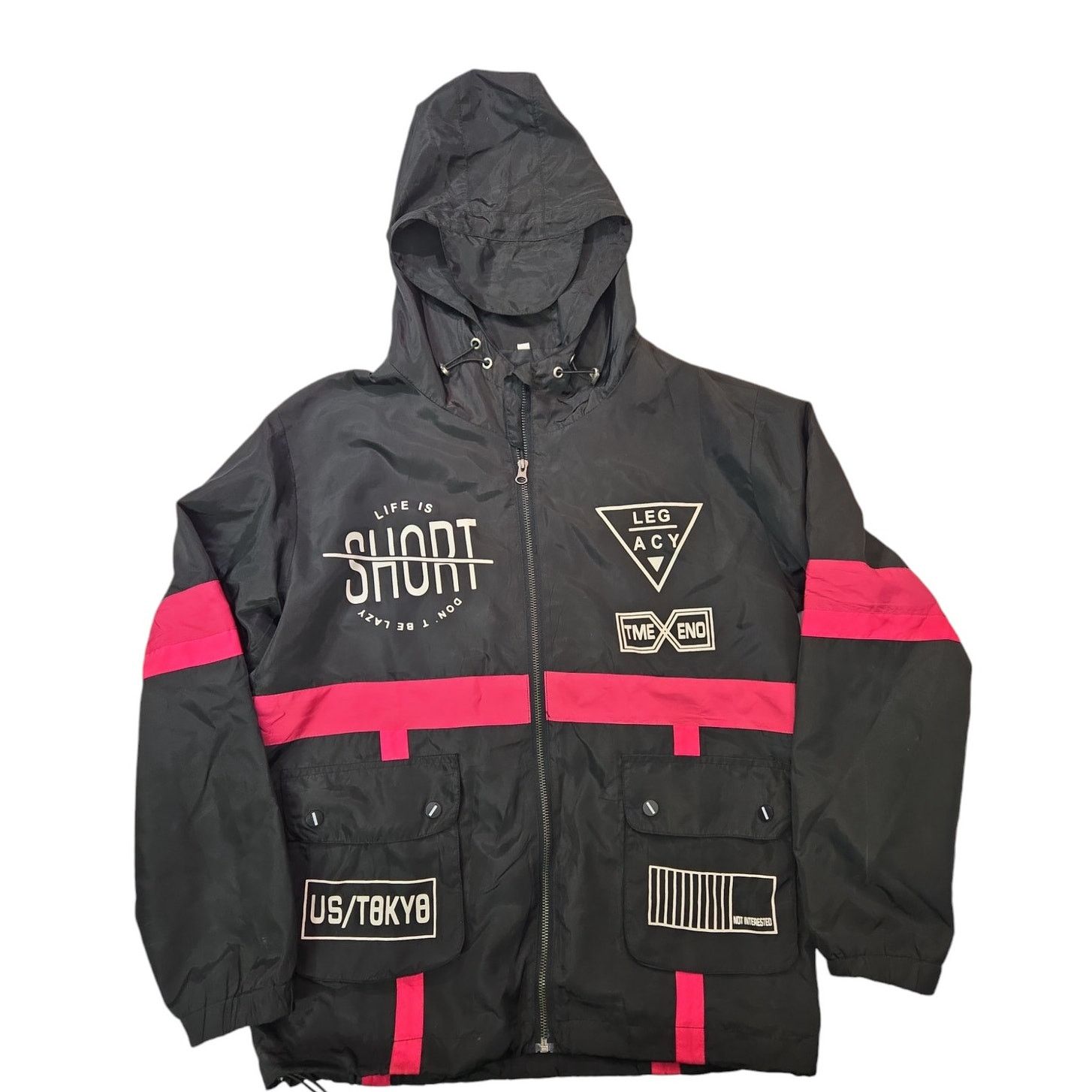 Other Graphic, Black & Pink, Hooded Jacket | Size Small Size US S / EU 44-46 / 1 - 1 Thumbnail