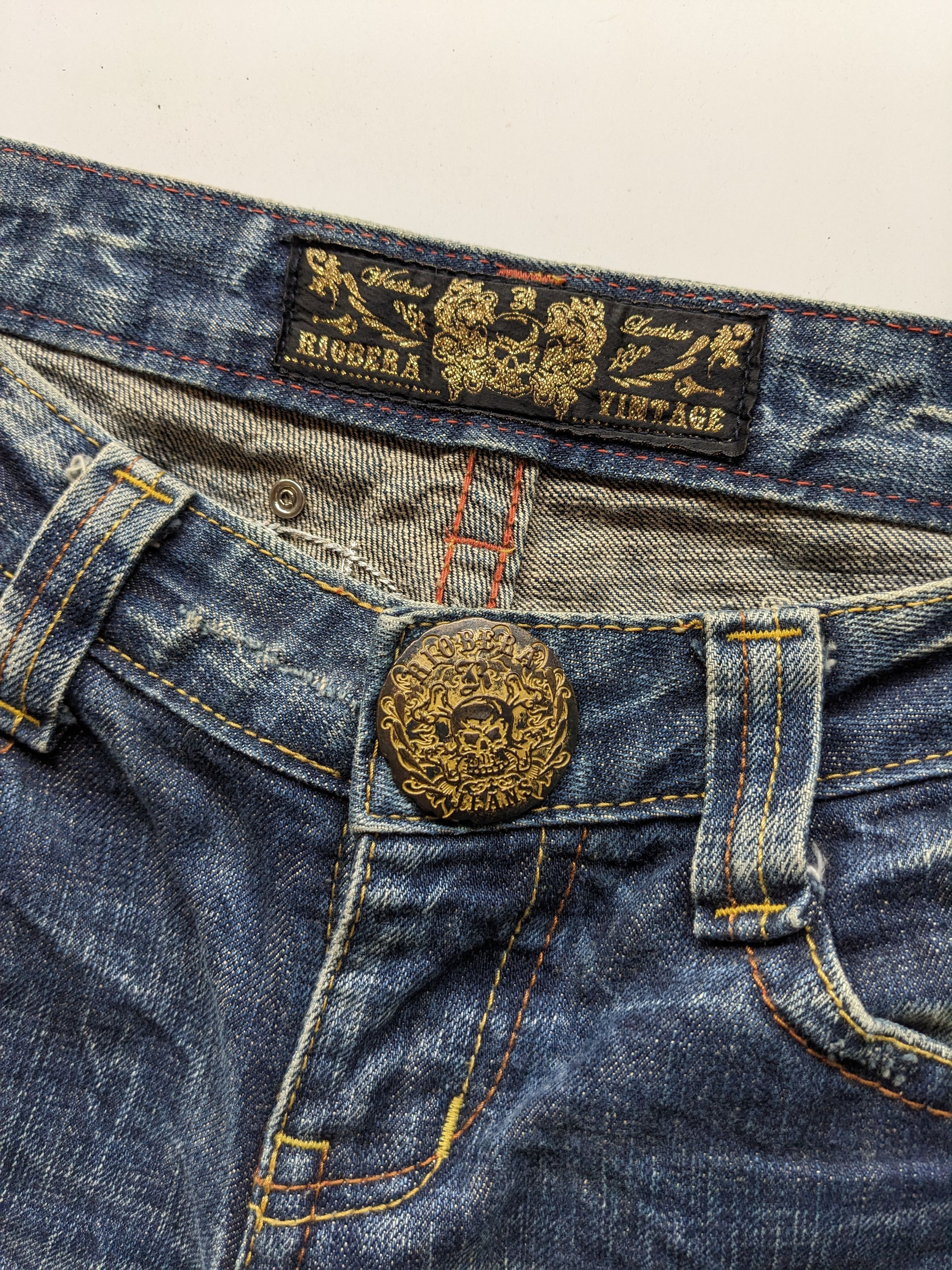 If Six Was Nine × Japanese Brand Riobera flare jeans clawmark denim Size US 29 - 5 Thumbnail