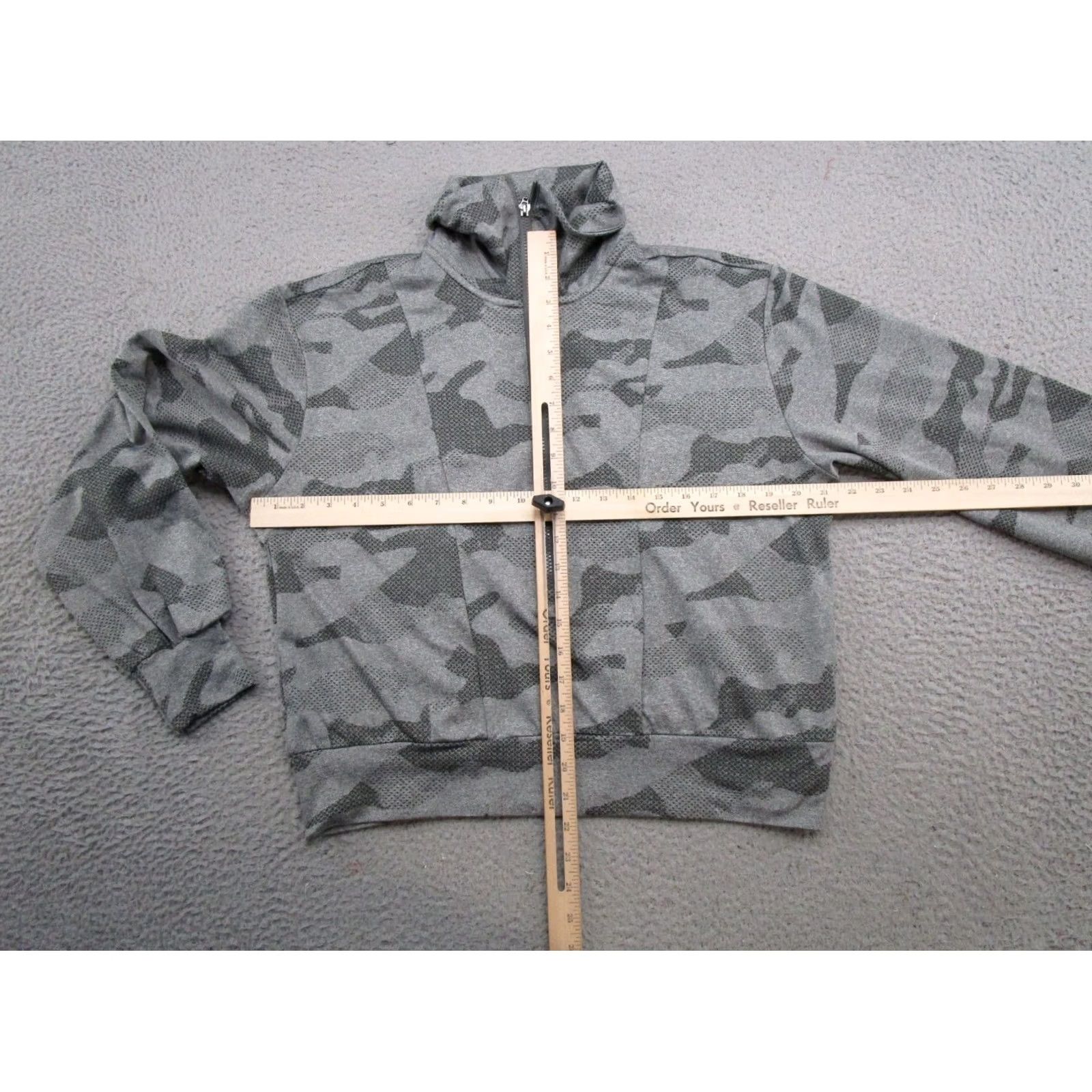 Vintage Mondetta Women's 1/2 Zip Active Popover Jacket Casual Camouflage Black M Pullover Sweater Activewear Clothing Size M / US 6-8 / IT 42-44 - 4 Thumbnail