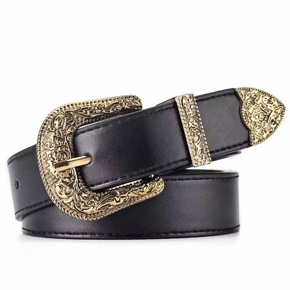 Japanese Brand Y2K Carving PU Leather Belt Size 32 - 2 Thumbnail