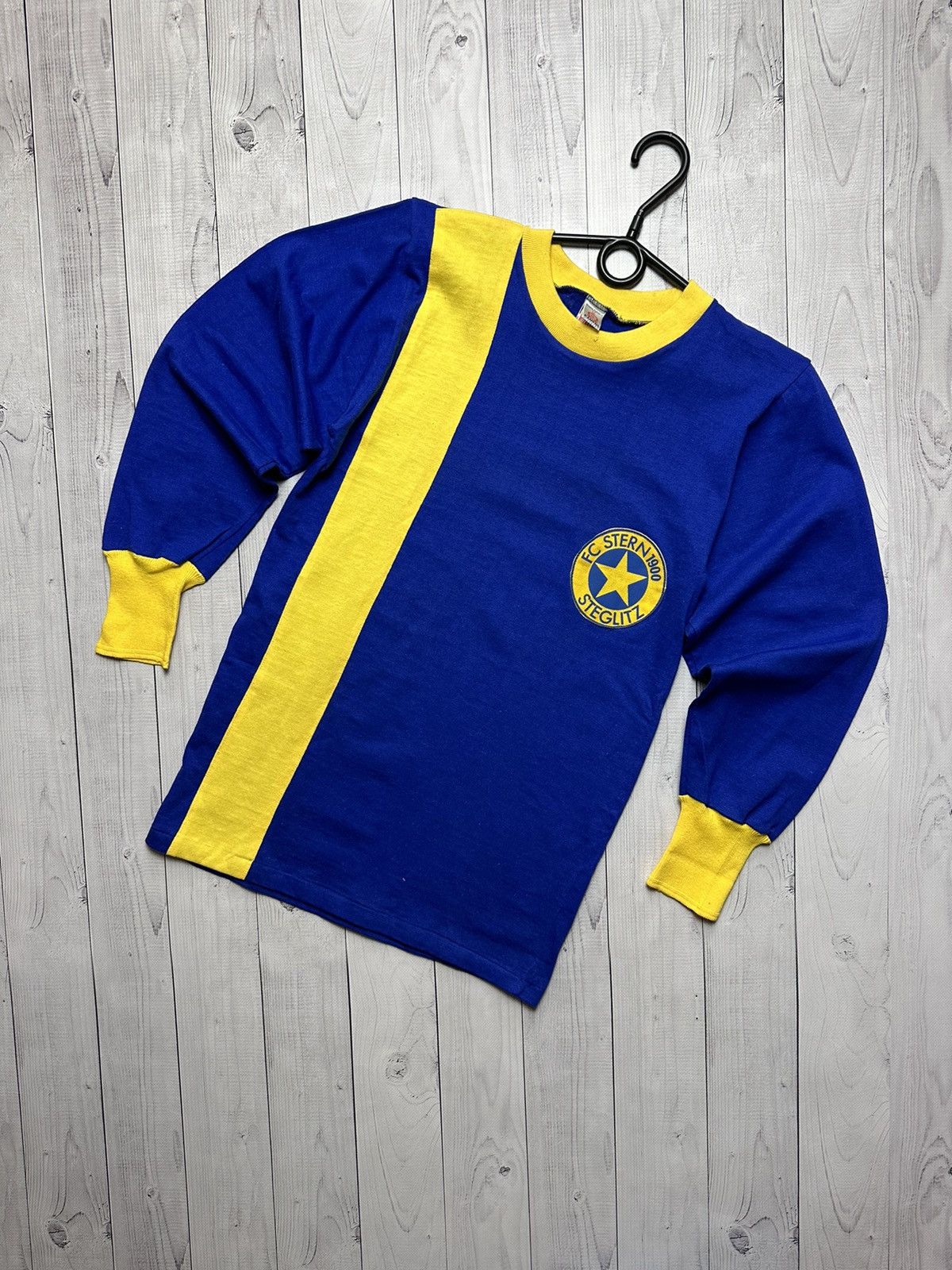 image of Fc Stern 1900 Steglitz Retro Soccer Jersey in Blue, Men's (Size Small)
