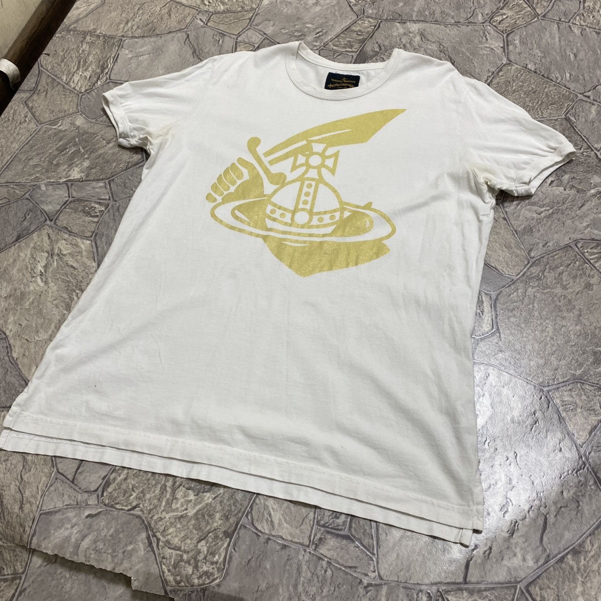 Vivienne Westwood Vivienne westwood t-shirt big logo White Size US XL / EU 56 / 4 - 6 Thumbnail