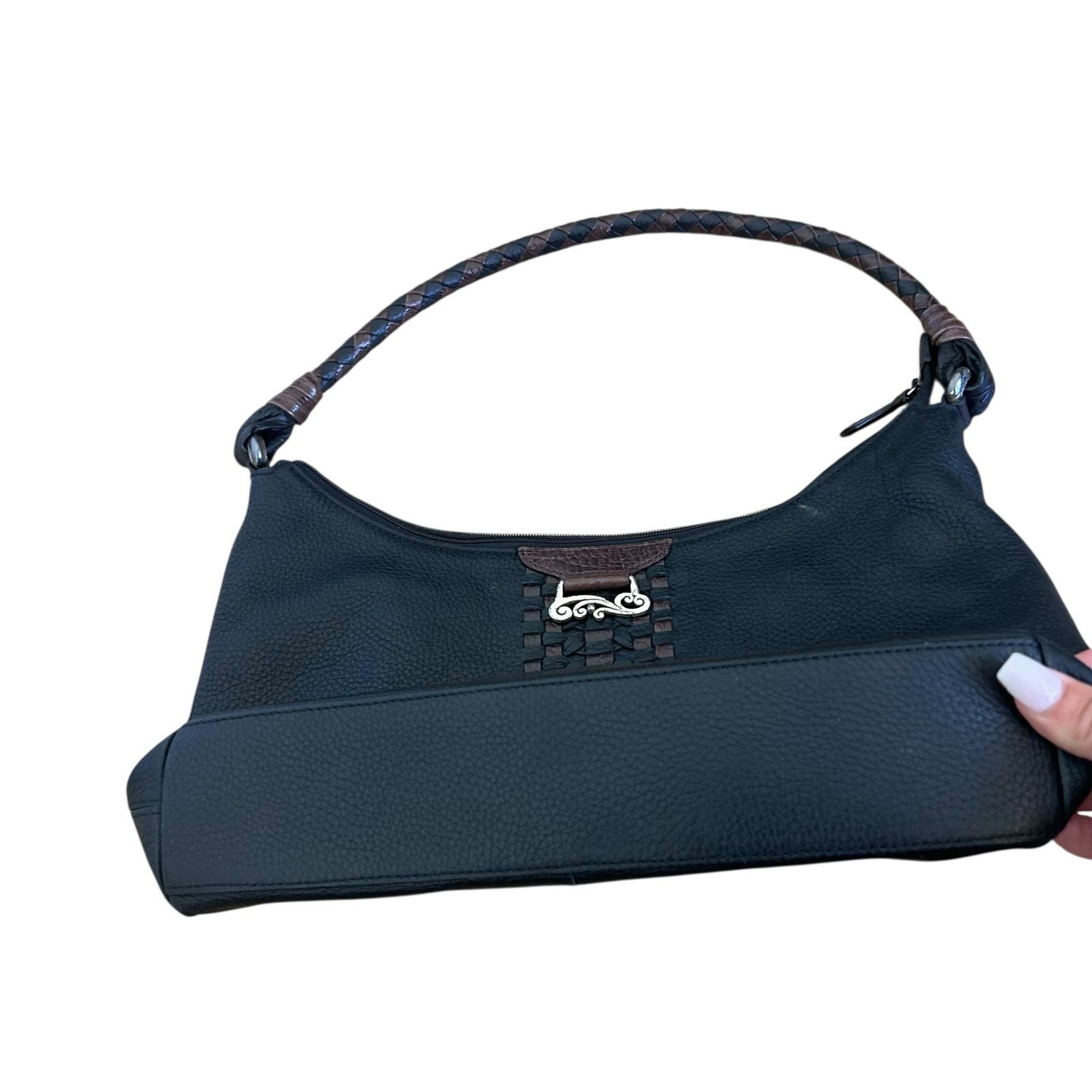 Brighton Brighton Black Leather Hobo Shoulder Bag Size ONE SIZE - 3 Thumbnail