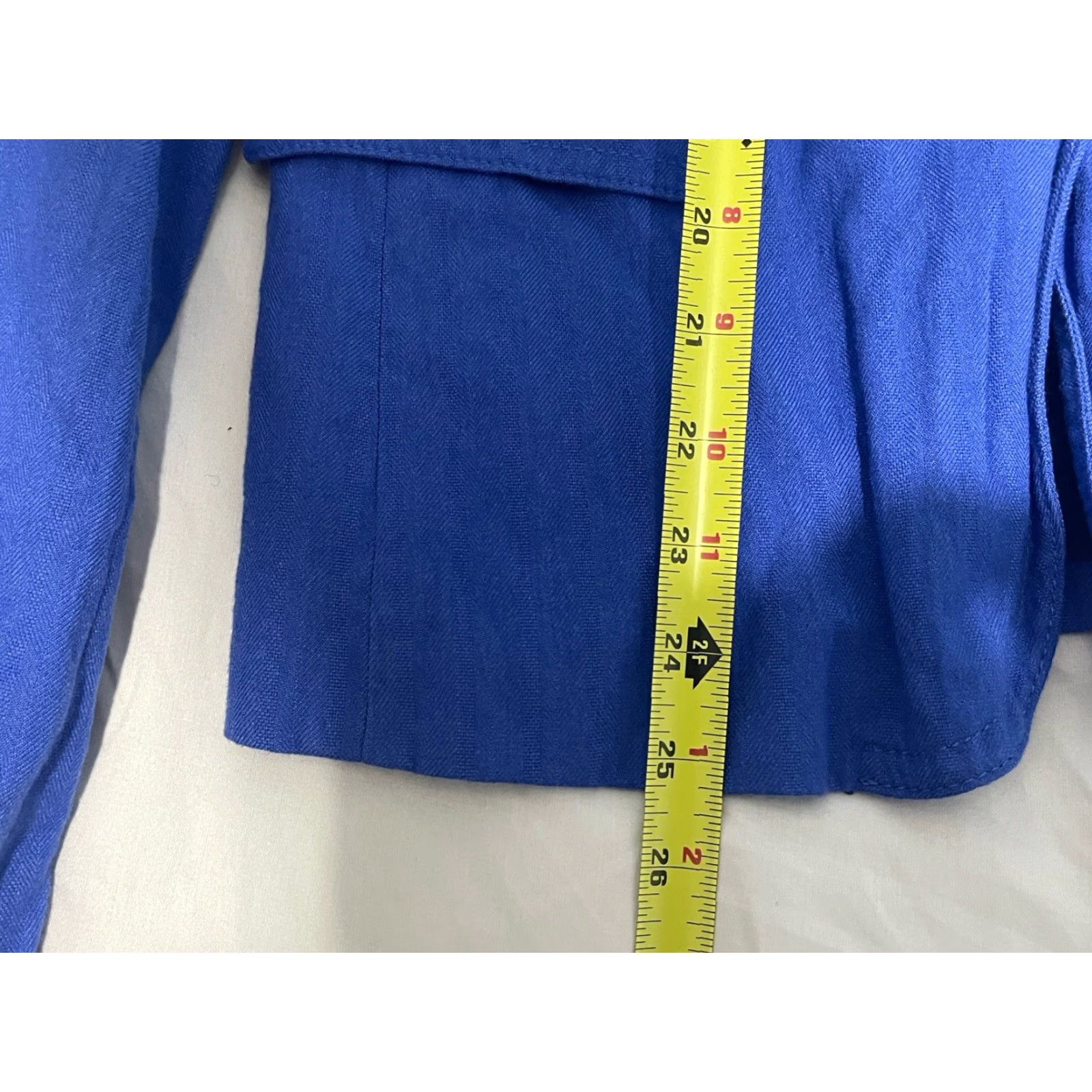 J.Crew J.CREW Women’s Schoolboy Blazer Jacket Tall 8 Blue Rayon Solid Button Collar Slim Coat/Business Size M / US 6-8 / IT 42-44 - 3 Thumbnail