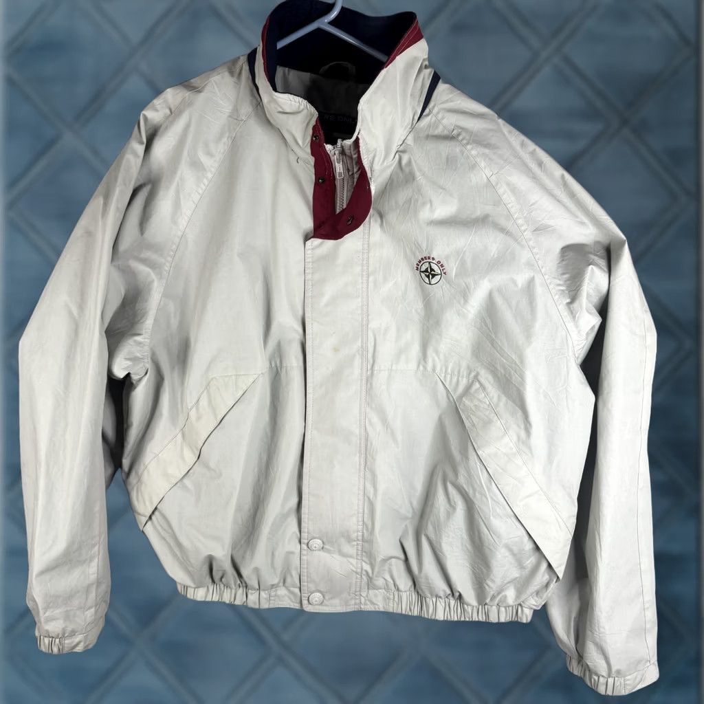 Members Only VINTAGE Members Only Jacket Mens L White Nautical Windbreaker Lined Size US L / EU 52-54 / 3 - 1 Thumbnail