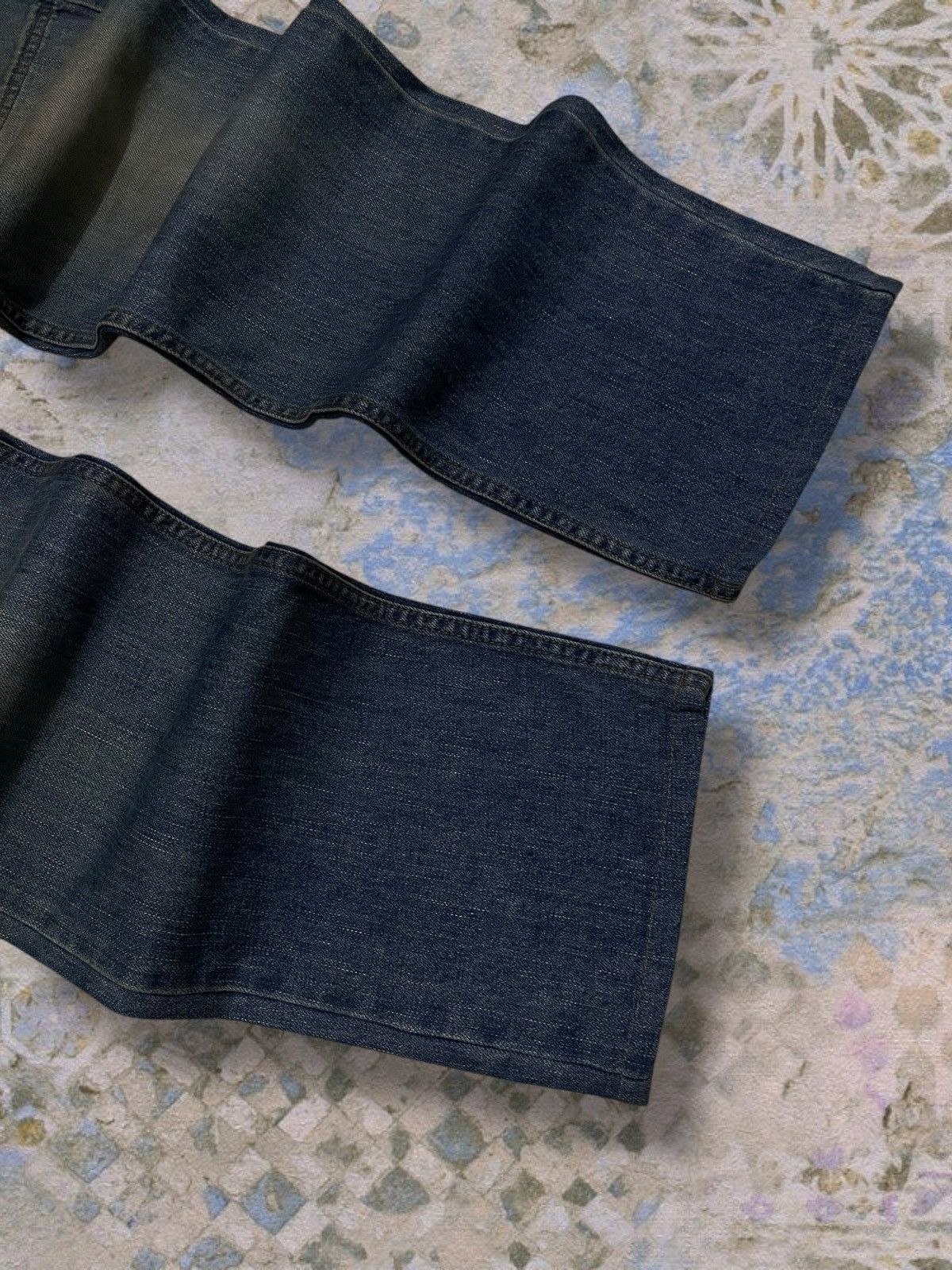 Final Home Vintage 90s Authentic Designer Final Home Double Waist Denim Size US 33 - 5 Thumbnail