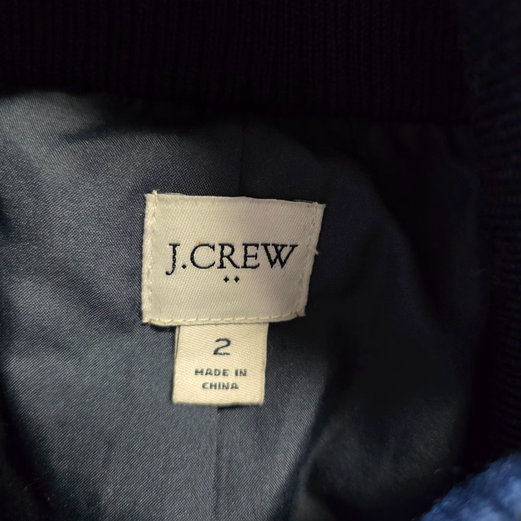 J.Crew J Crew Jacket Womens Blue Wool Heavy Full Zip Capsule Classic Size 2 Size XS / US 0-2 / IT 36-38 - 4 Thumbnail