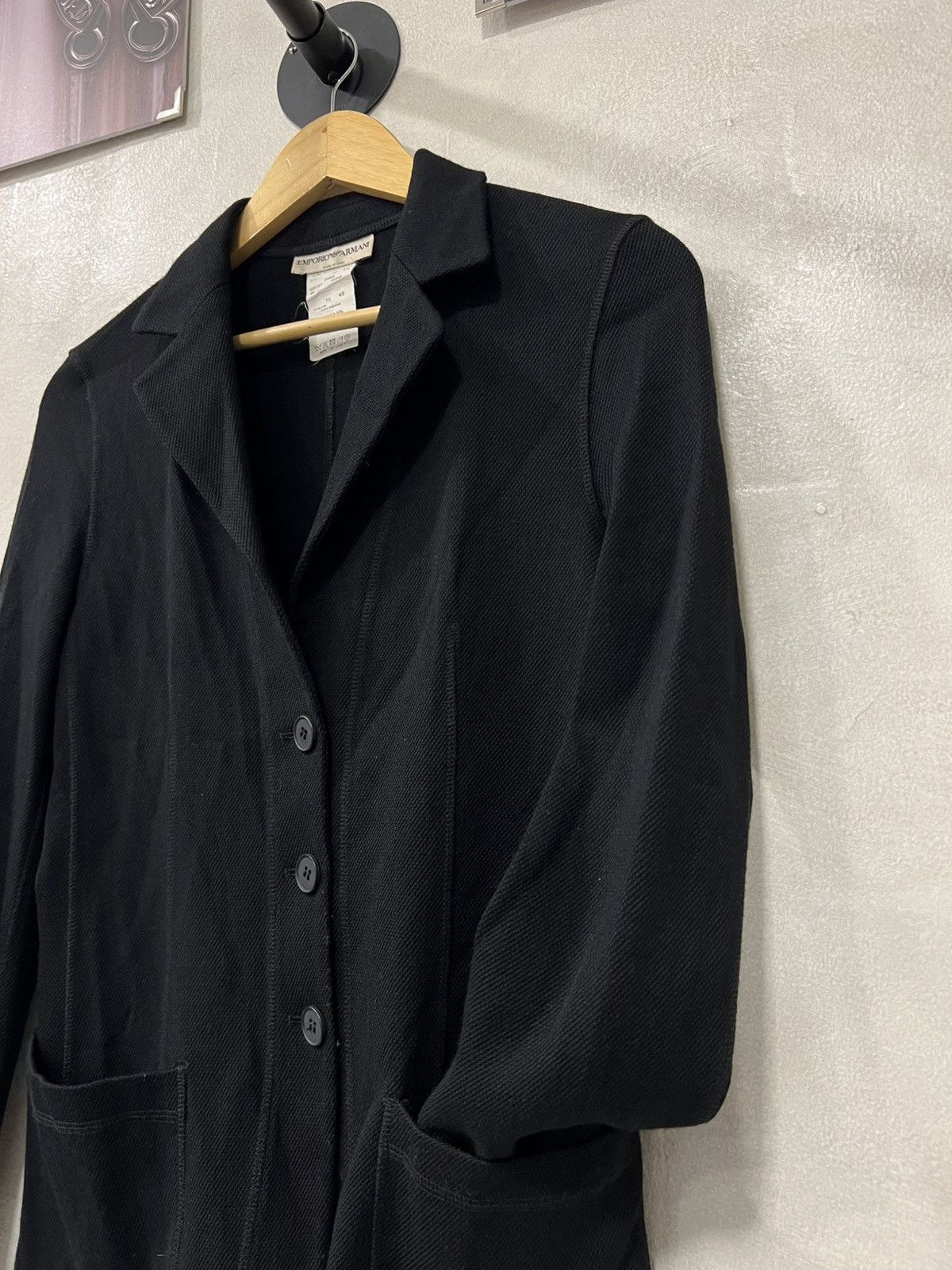 Emporio Armani Emporio Armani Single Breasted Black Blazer Size S / US 4 / IT 40 - 5 Thumbnail