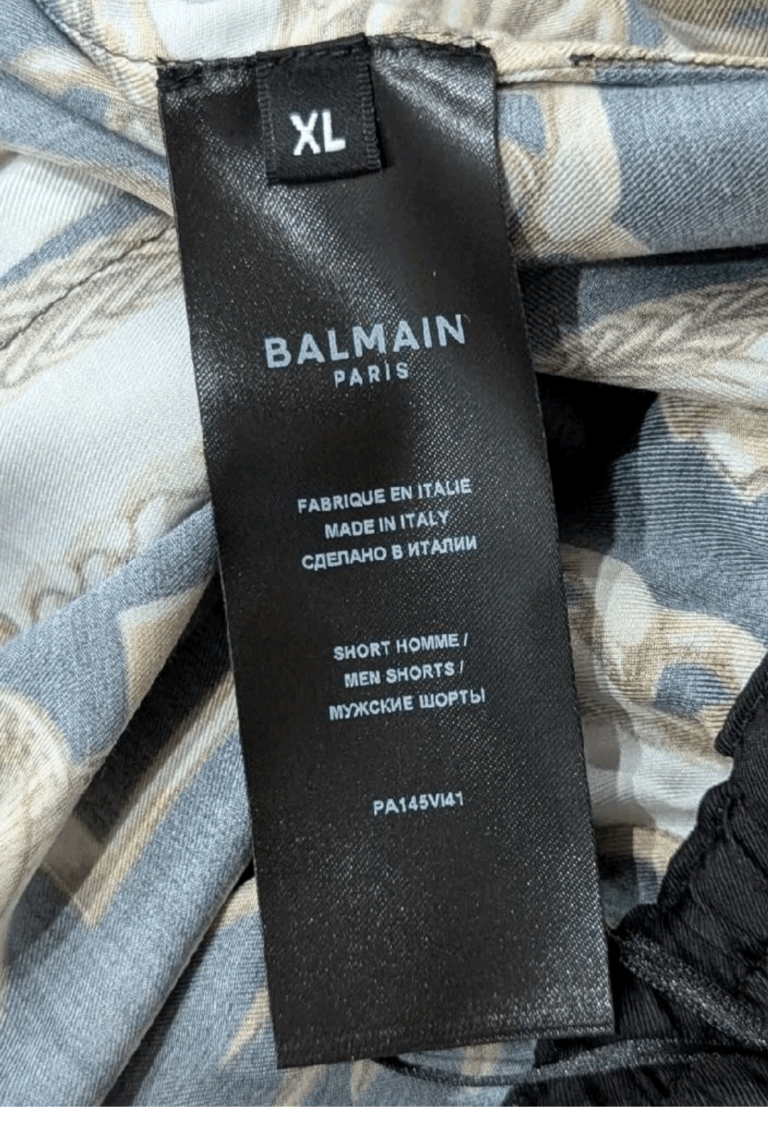 Balmain BALMAIN Foulard Print Viscose Shorts Black/Gold XL Size US 36 / EU 52 - 8 Thumbnail