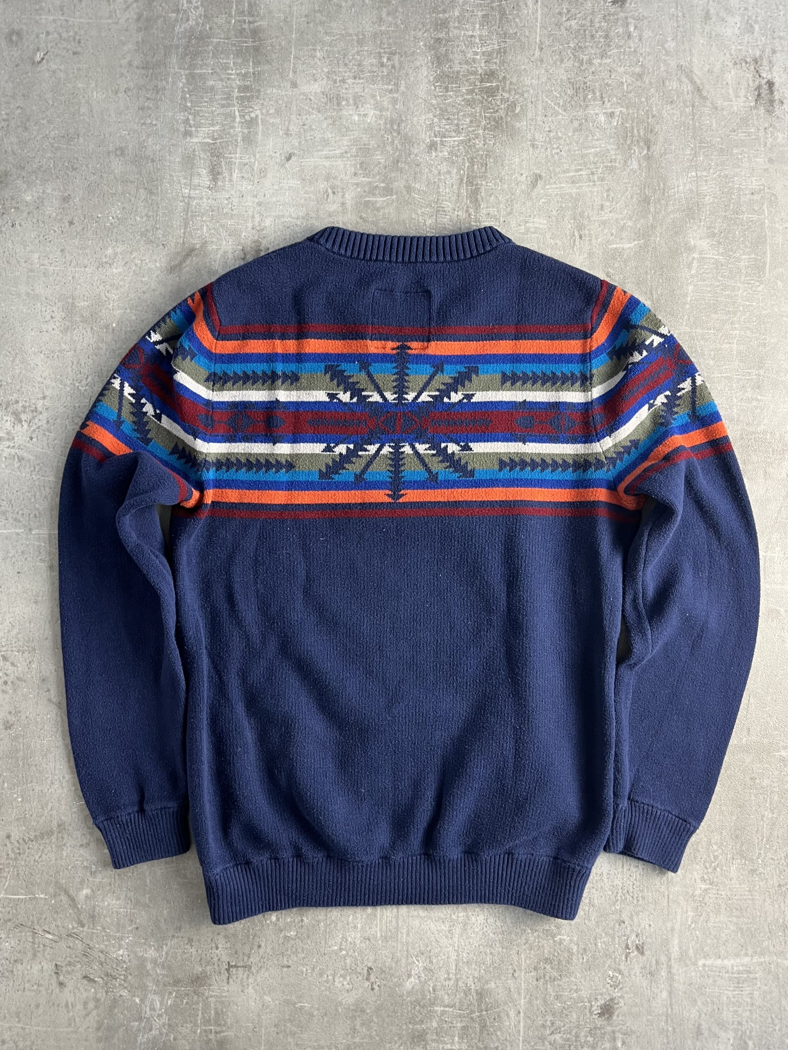 Vintage VINTAGE AZTEC PATTERN KNIT BLUE MEDIUM Size US M / EU 48-50 / 2 - 6 Thumbnail