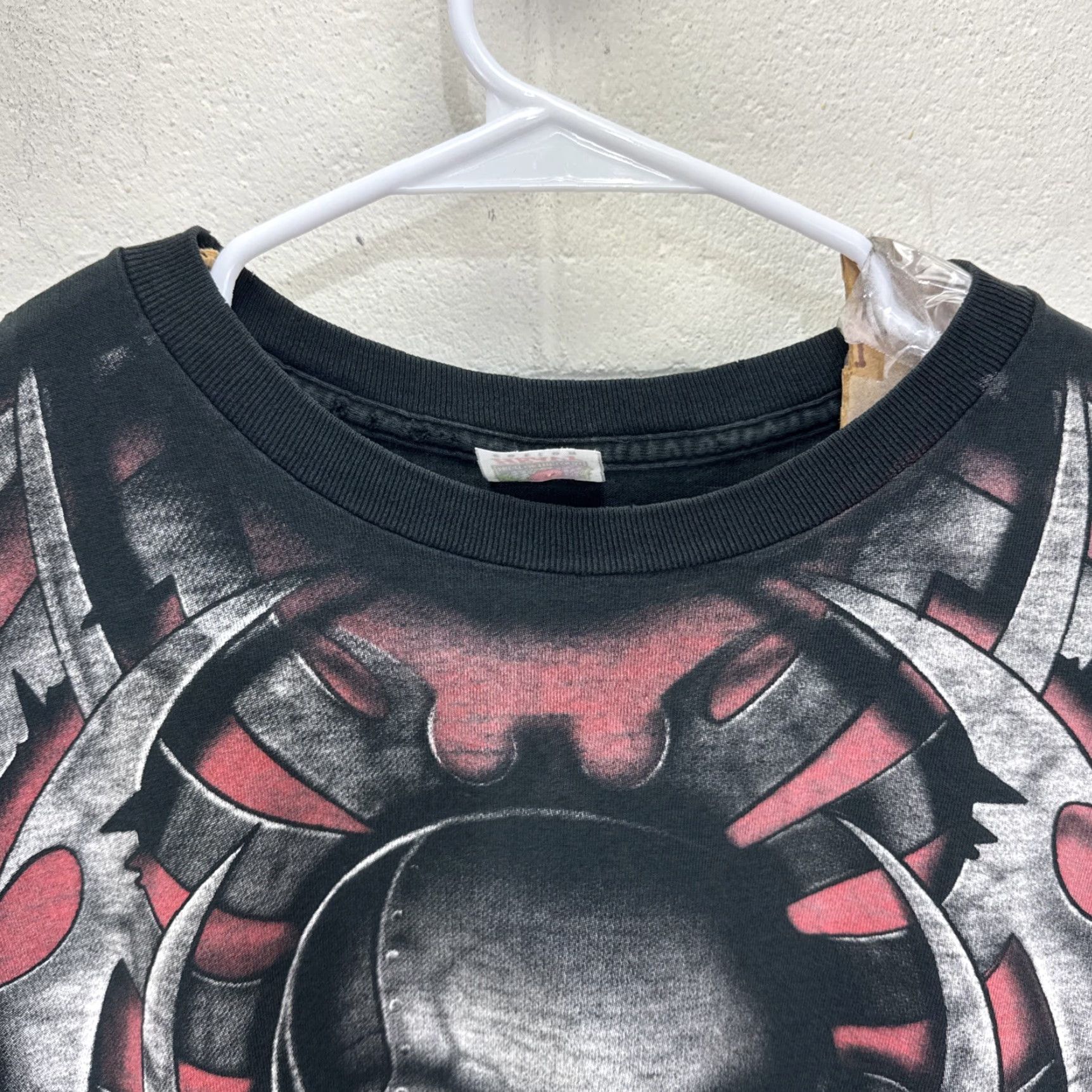Liquid Blue VINTAGE Liquid Blue 90s Tribal Metal Skull Graphic T-Shirt XL Black Unisex Adults Size US XL / EU 56 / 4 - 5 Thumbnail