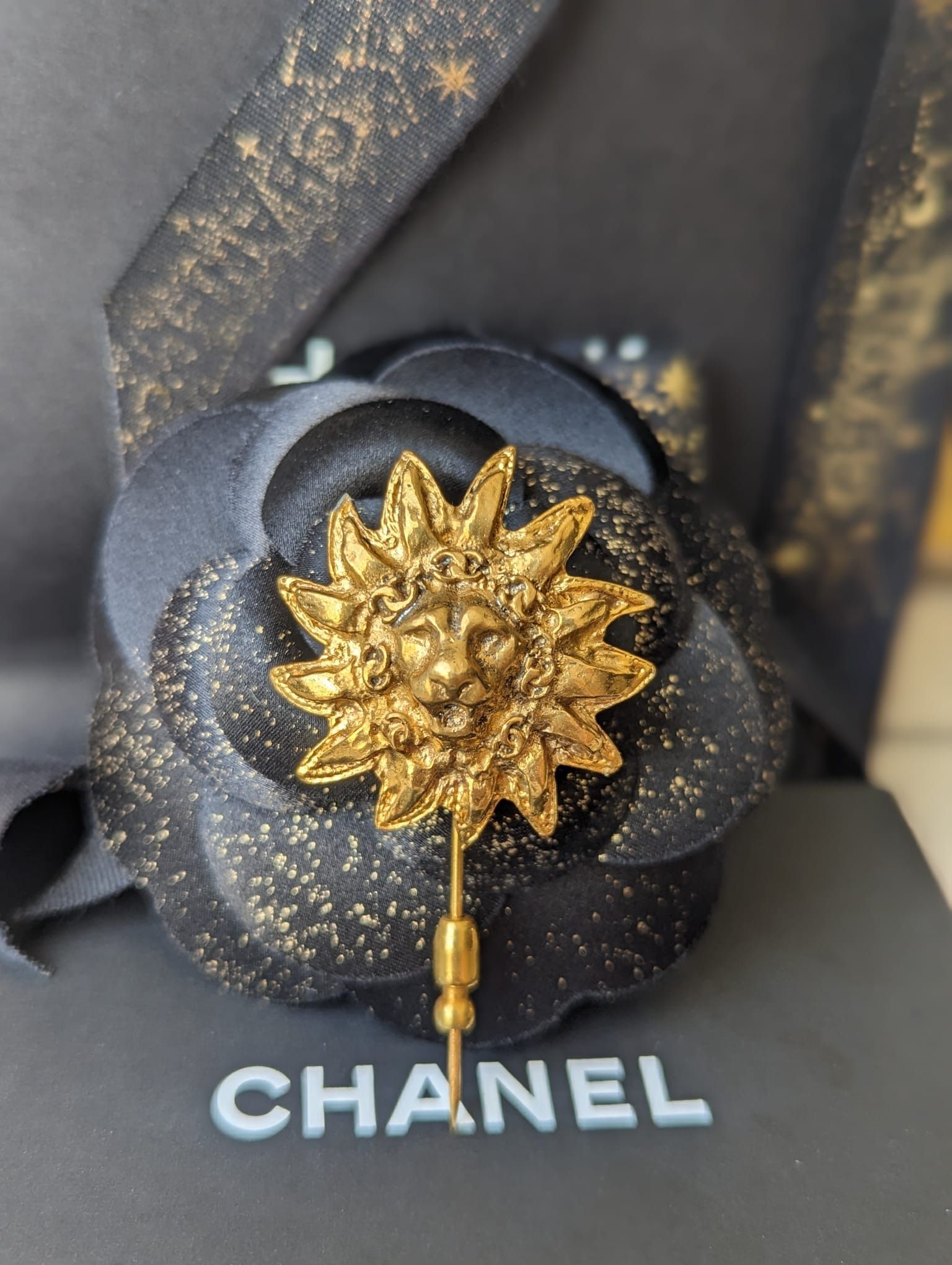 Chanel Chanel CC Logo Vintage Lion Brooch Pin RARE with box Size ONE SIZE - 2 Thumbnail