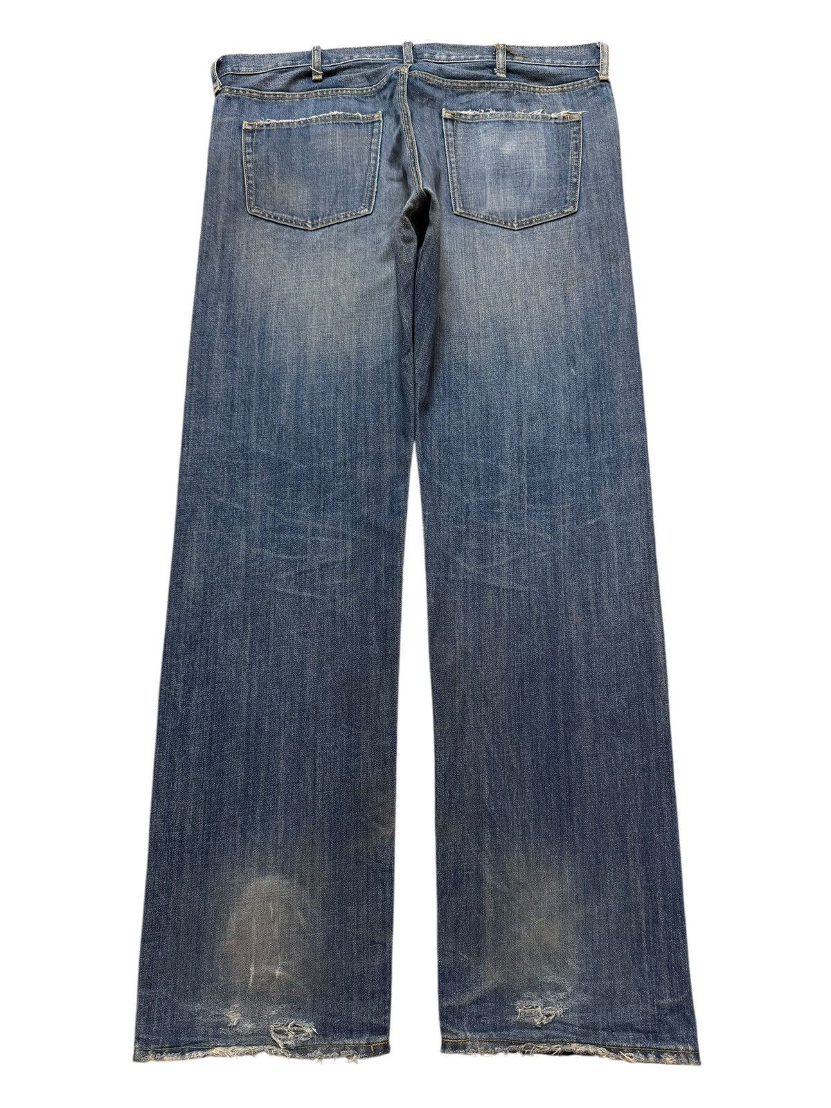 Uniqlo Vintage Y2K Japanese Uniqlo Blue Mud Wash Wide Leg Loose Fit Size US 38 / EU 54 - 2 Thumbnail