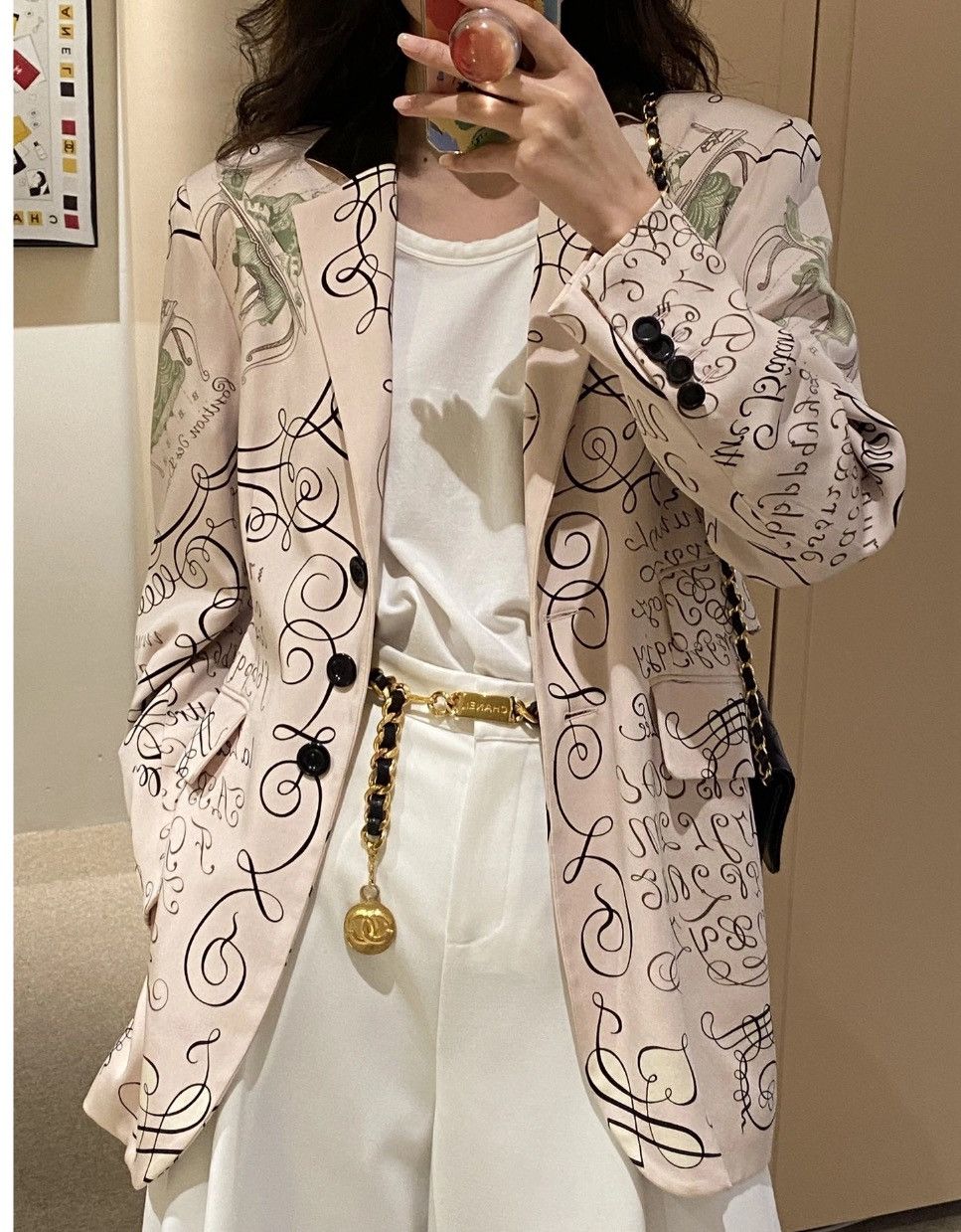 Hermes 90s hermes print jacket,1990 silk jacket by hermes Size M / US 6-8 / IT 42-44 - 1 Thumbnail