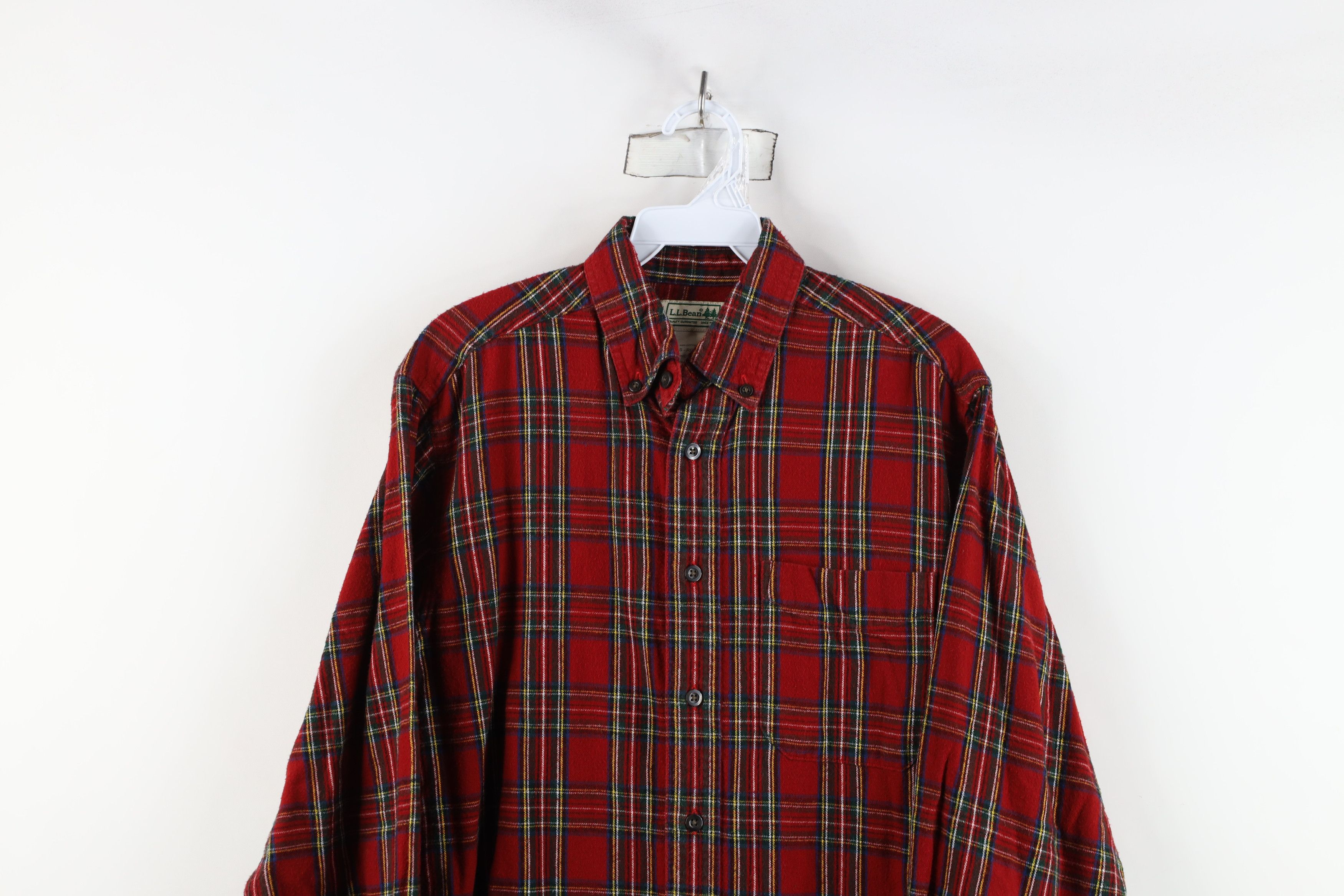 L.L. Bean × Vintage Vintage 90s LL Bean Flannel Collared Button Down Shirt Plaid Size US S / EU 44-46 / 1 - 2 Thumbnail