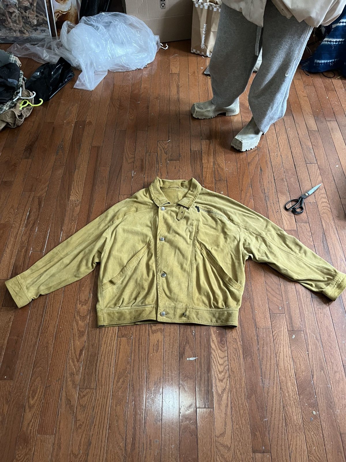 Vintage Turmeric yellow French bomber jacket Size US M / EU 48-50 / 2 - 3 Thumbnail