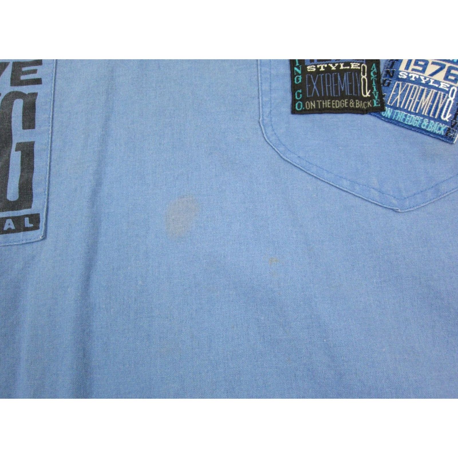 Vintage VINTAGE Peter B Beach Patrol Shirt Mens L Blue 90s Henley Button-Up Short Sleeve Casual Beach/Surf Size US L / EU 52-54 / 3 - 5 Thumbnail