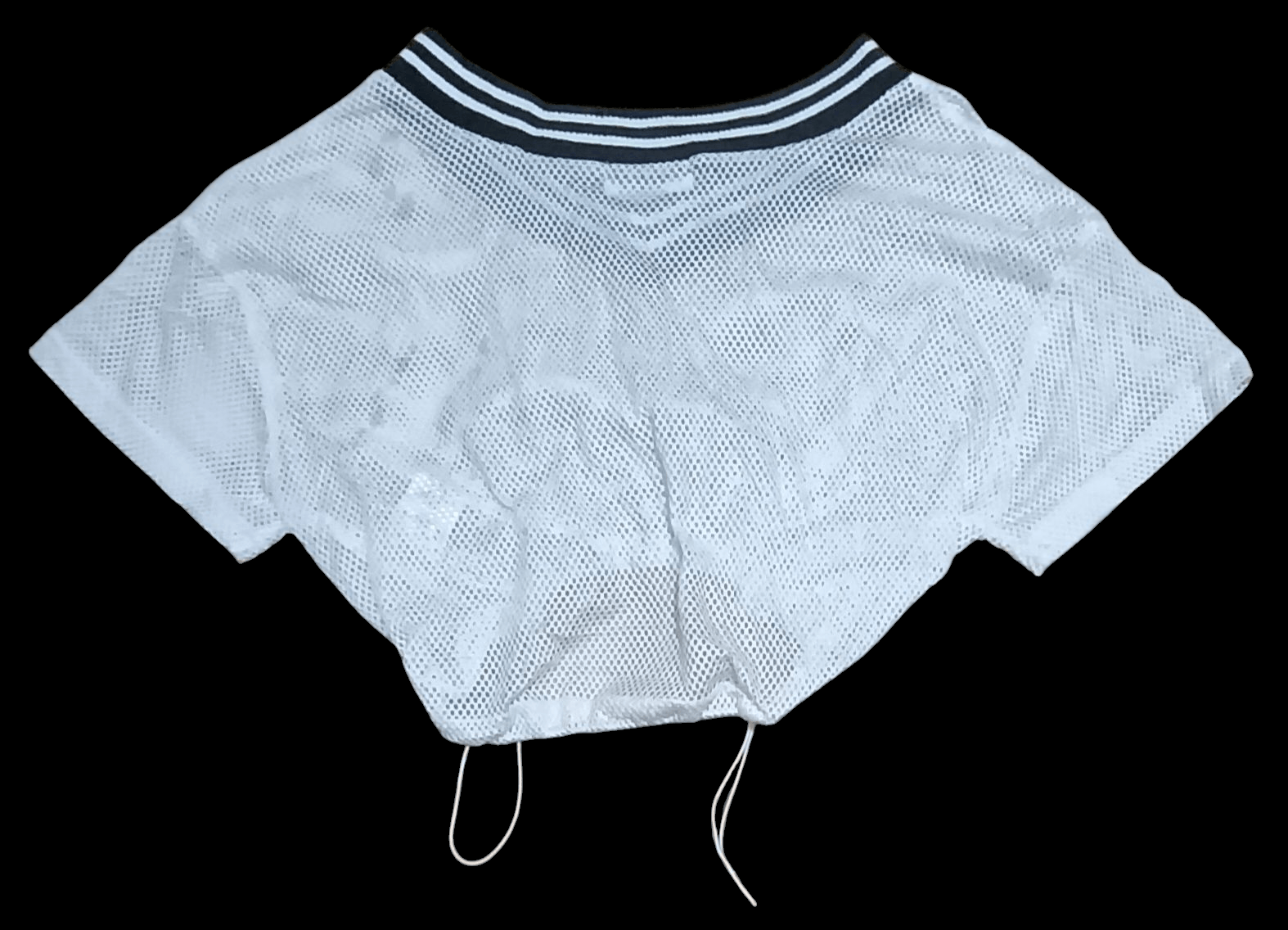 Japanese Brand LILY CHUU MESH CROPTOP SHIRT Size L / US 10 / IT 46 - 5 Thumbnail
