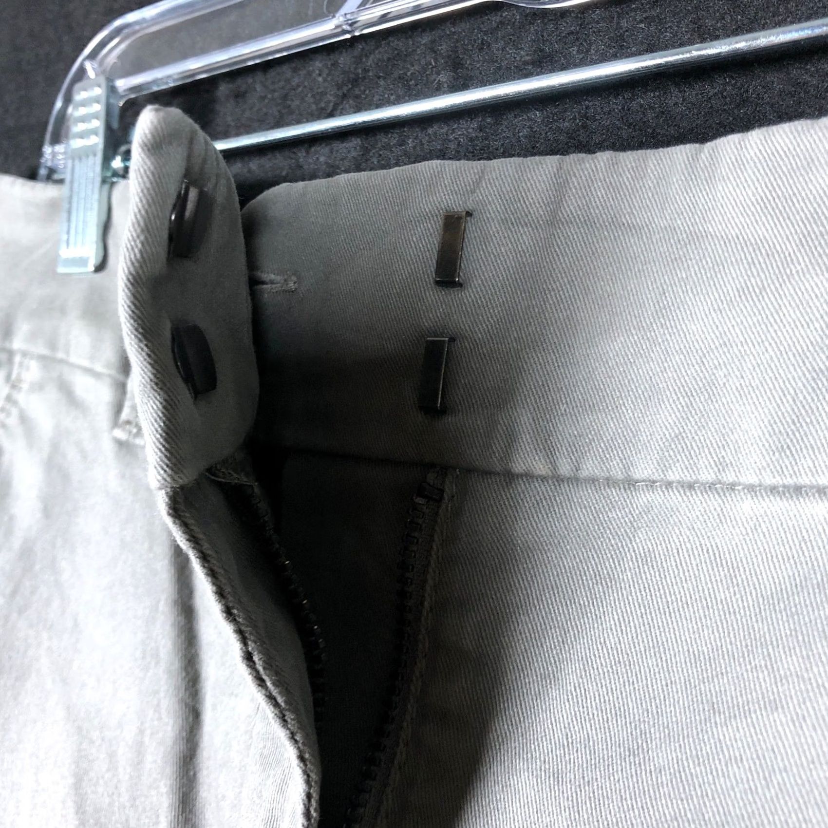 Ann Taylor VINTAGE Ann Taylor LOFT Womens Pants Gray Marisa Straight Leg Cropped Career 8P Size 24" / US 00 / IT 34 - 4 Thumbnail