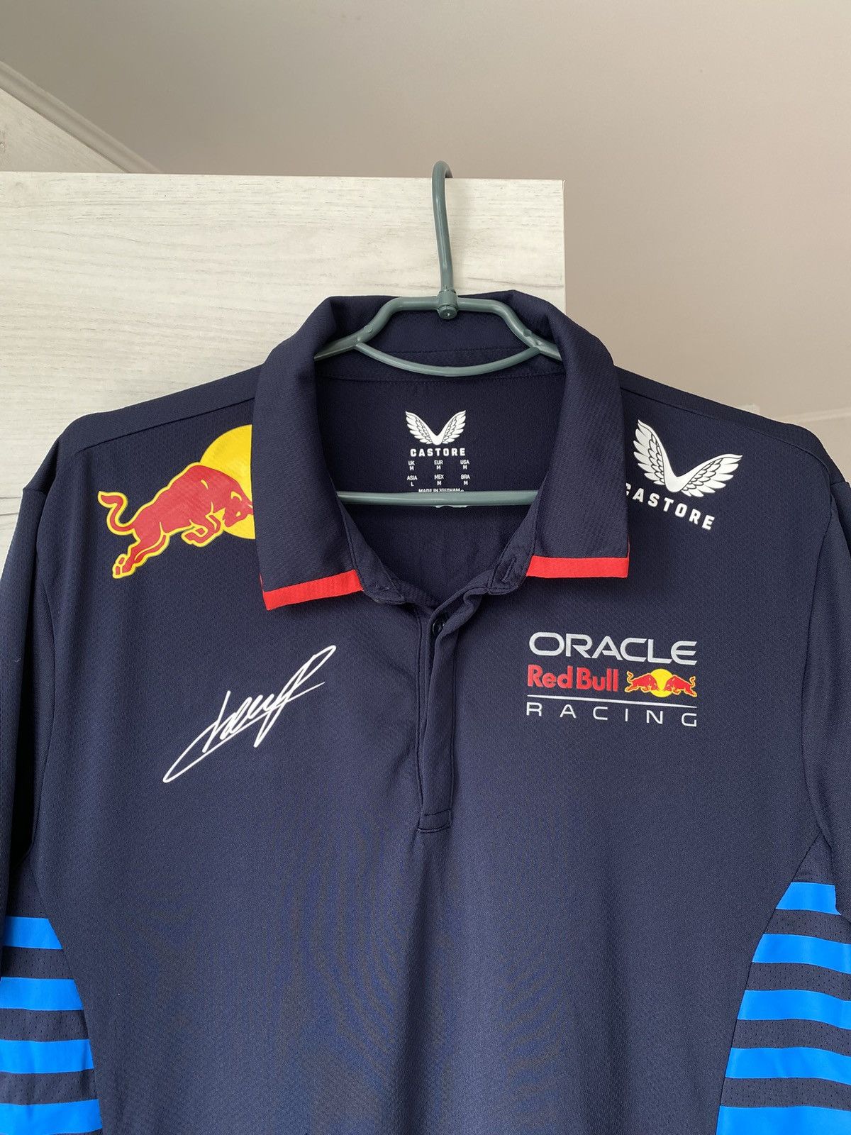 Castore Red Bull Racing Perez 11 Castore Polo Shirt Navy M Size US M / EU 48-50 / 2 - 2 Thumbnail