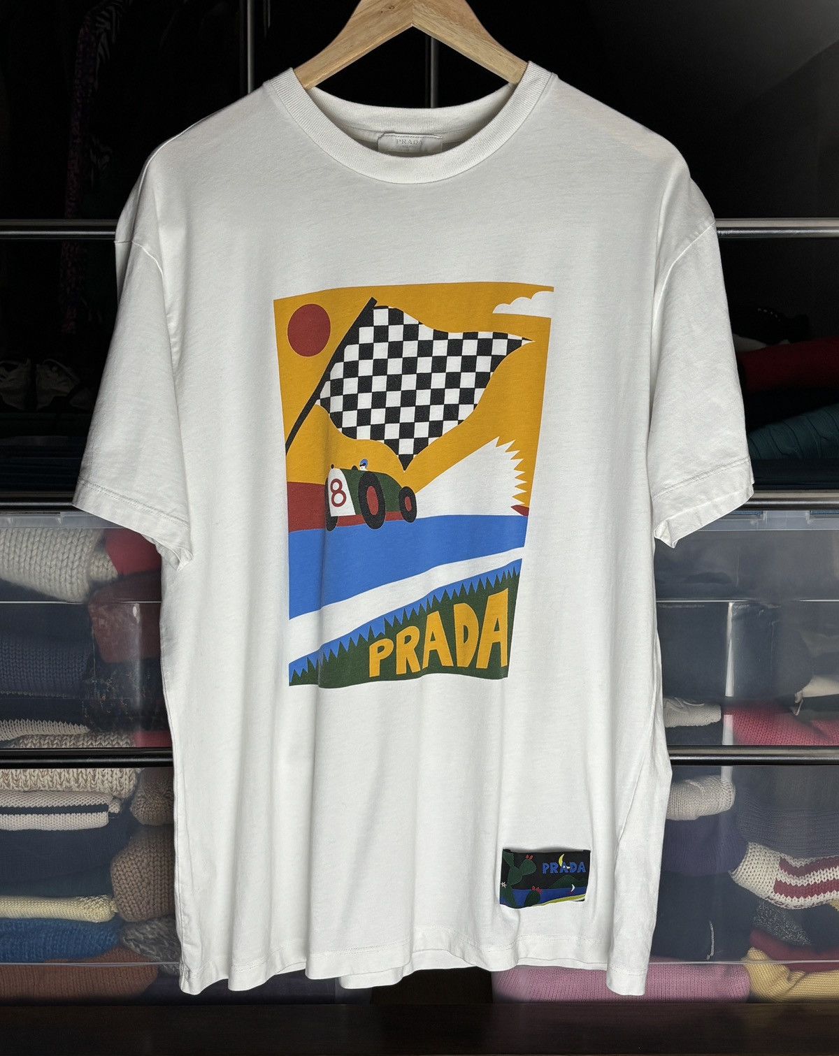 Prada Prada Race Car Racing Formula T-Shirt Size US XL / EU 56 / 4 - 1 Thumbnail