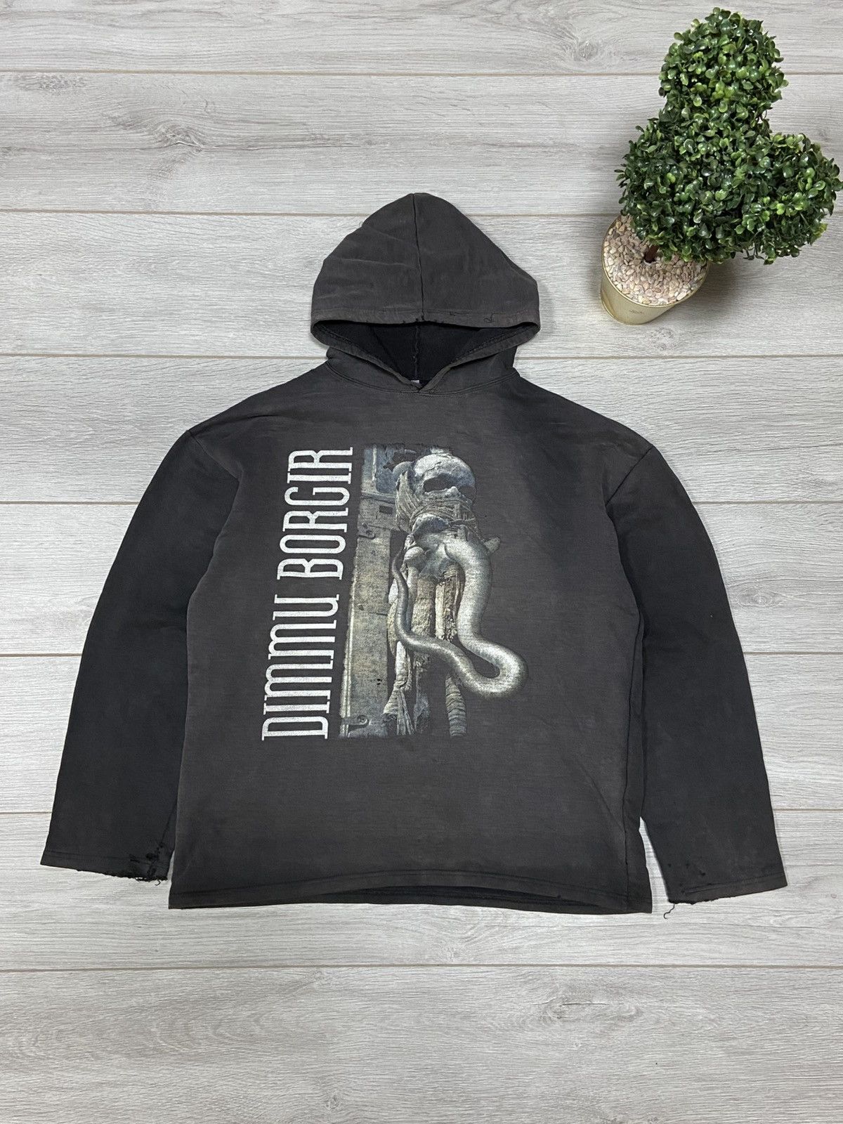 Band Tees Vintage Dimmu Borgit distressed faded hoodie Size US L / EU 52-54 / 3 - 3 Thumbnail