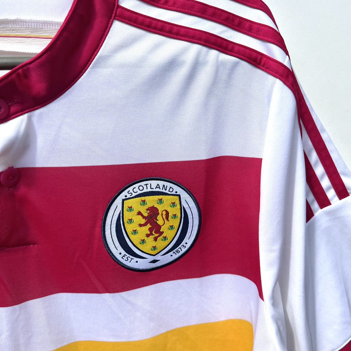 Adidas Adidas Scotland 2014 2015 soccer jersey football t shirt Size US L / EU 52-54 / 3 - 3 Thumbnail