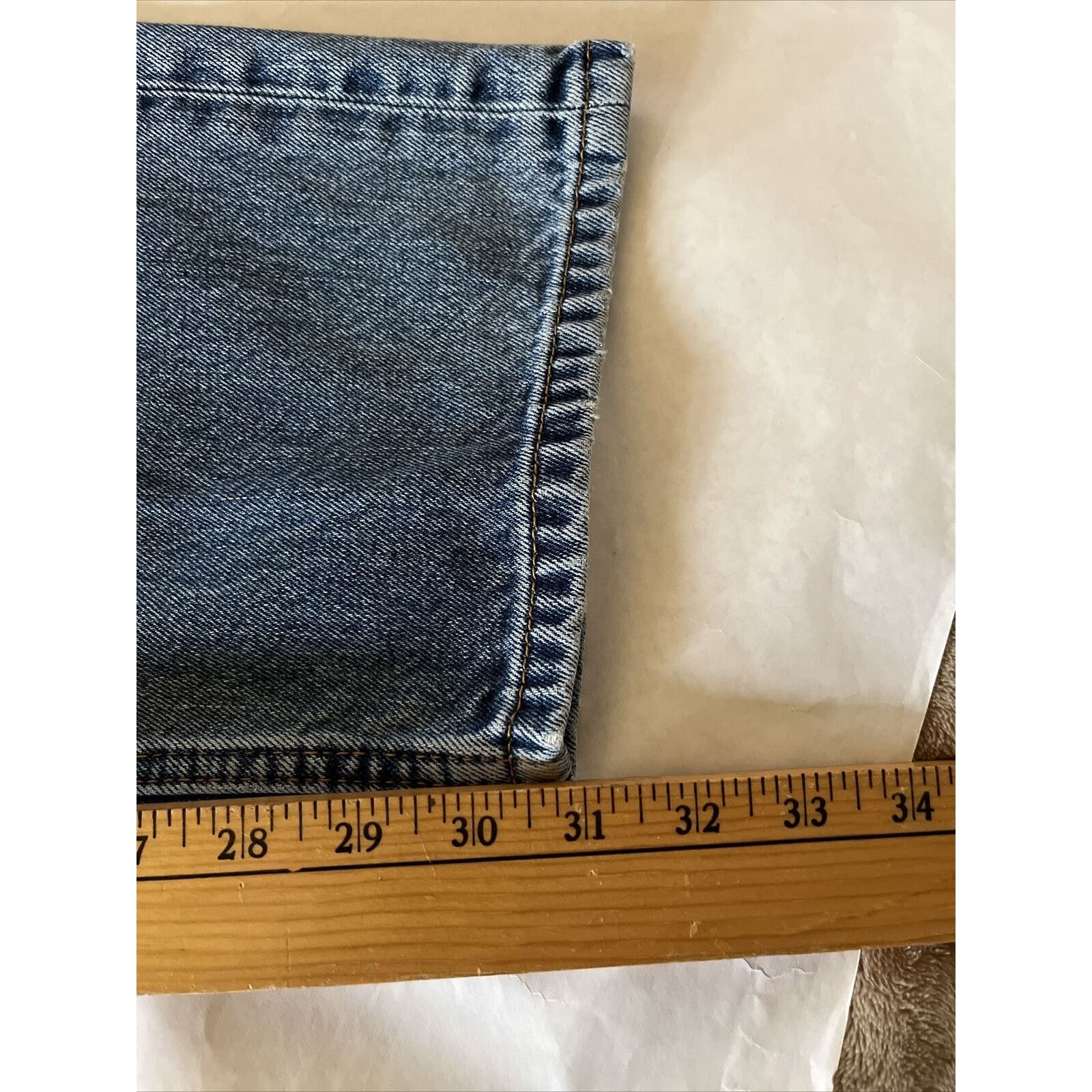 Levi's Levis 505 Jeans Mens 38x32 Denim 100% Cotton Blue Y2k EUC Size US 38 / EU 54 - 7 Thumbnail