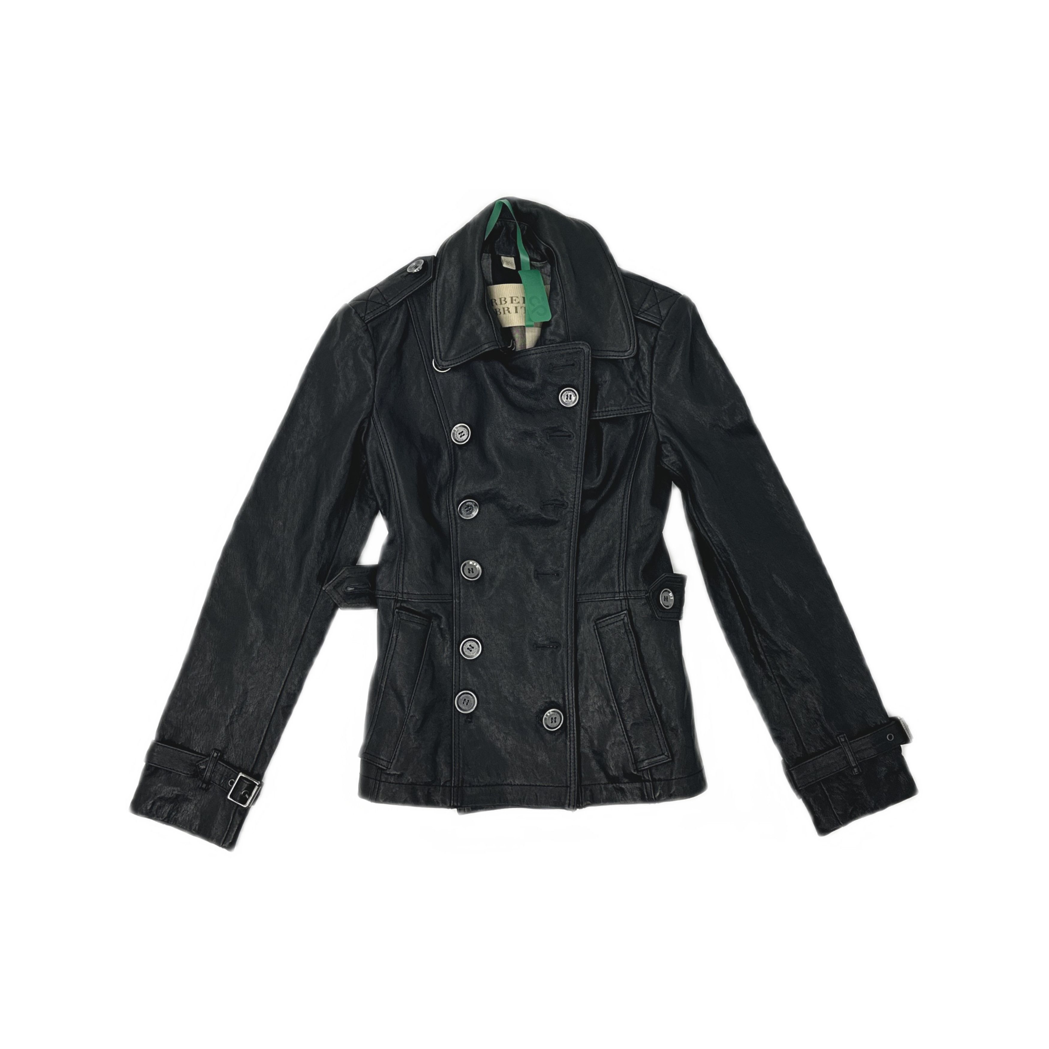 Burberry Burberry Black Leather Jacket Size 38 Size XS / US 0-2 / IT 36-38 - 1 Thumbnail