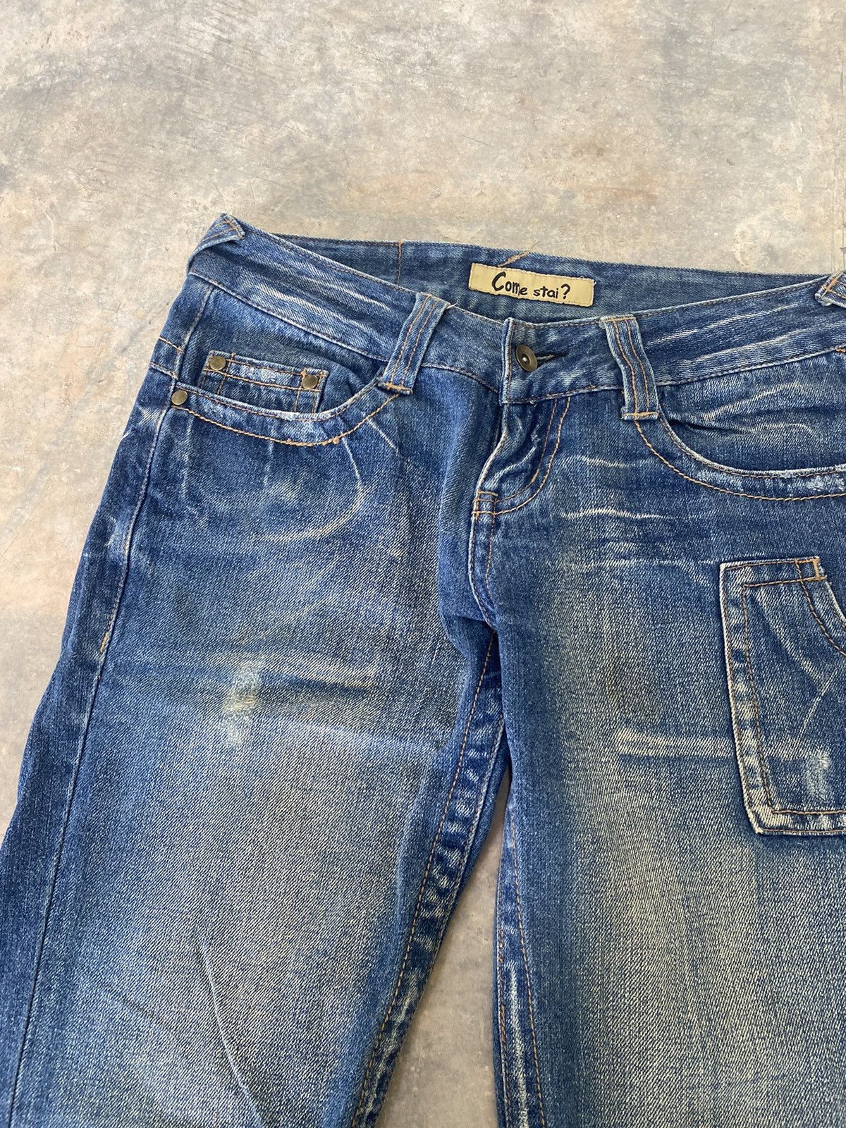 Hysteric Glamour Flare ☠️ Come Stai? Jeans Japan Punk Grunge Lgb 90s Size US 30 / EU 46 - 7 Thumbnail