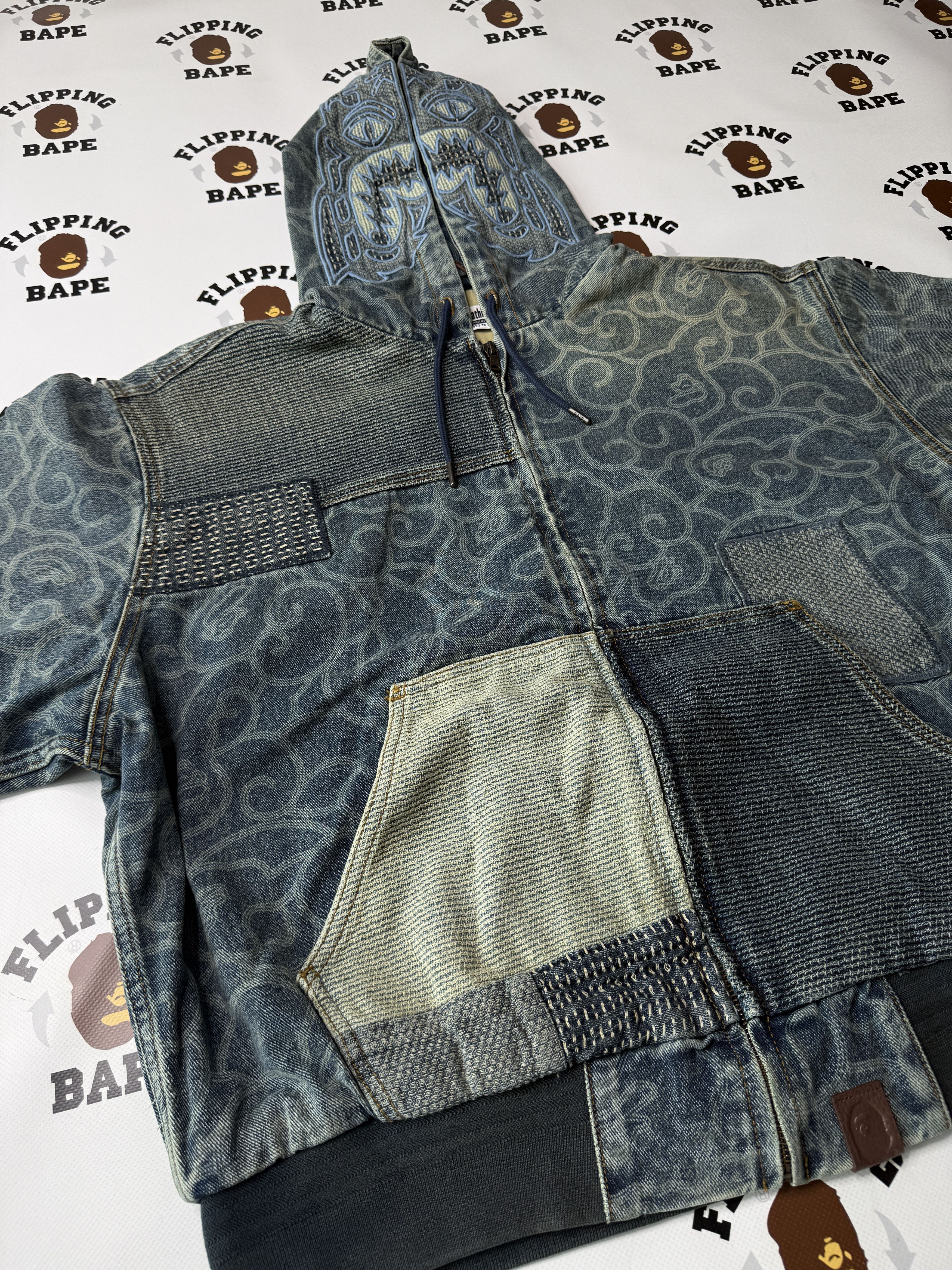Bape BAPE CLOUD CAMO JACQUARD UPCYCLED ACTIVE JACKET Size US XL / EU 56 / 4 - 2 Thumbnail