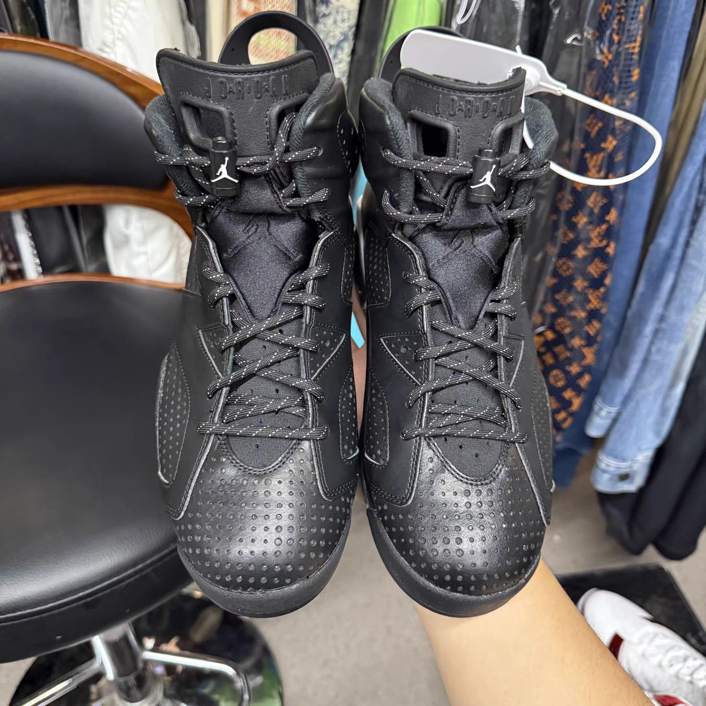 Jordan Brand Air Jordan 6 Black Cat Basketball Shoes K15 Size US 9 / EU 42 - 5 Thumbnail