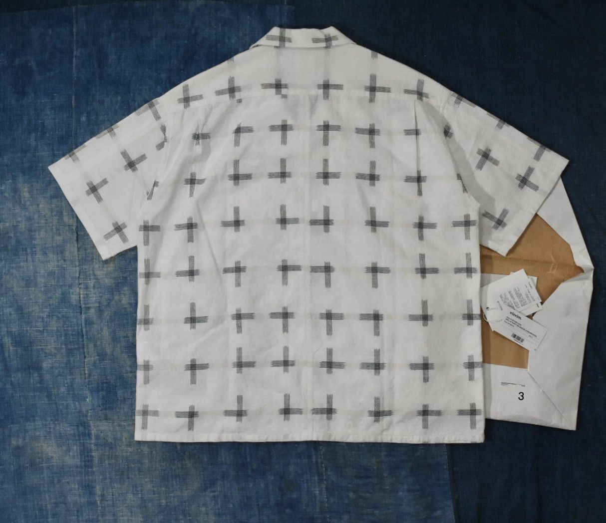 Visvim Visvim 22ss Wallis Shirt Kasuri（Handwoven） Size US L / EU 52-54 / 3 - 5 Thumbnail