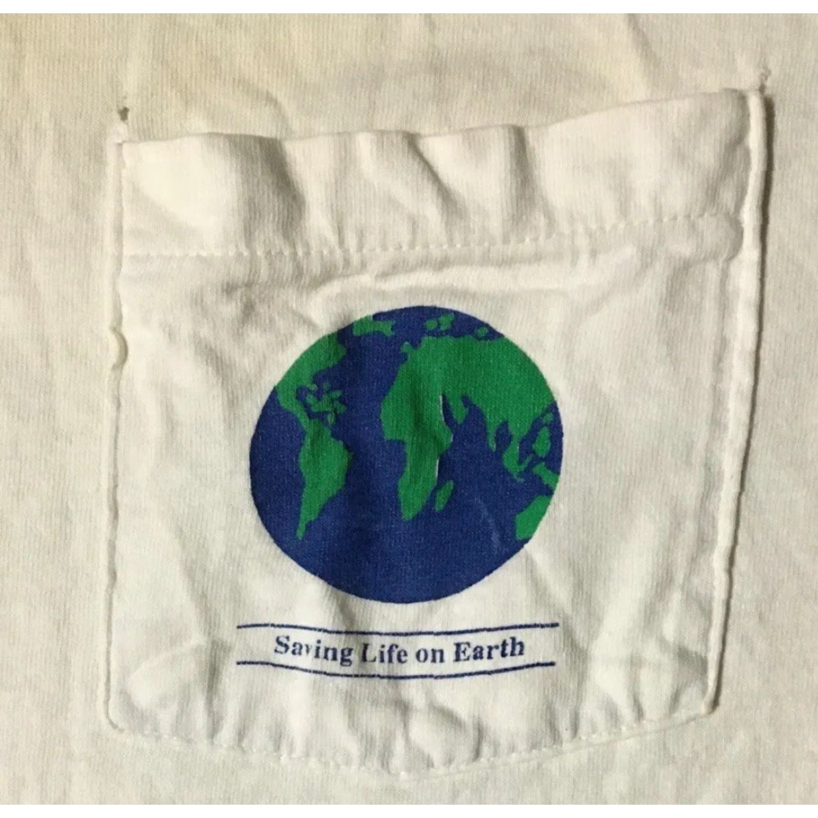 Vintage VINTAGE 90s World Wildlife Fund Panda Faded Distress Shirt XL White Men Short Sleeve T-Shirt Size US XL / EU 56 / 4 - 4 Thumbnail