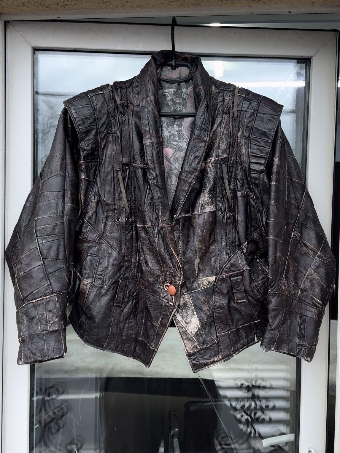 Junya Watanabe Vintage 90s Reworked Faded Leather Jacket Size US S / EU 44-46 / 1 - 3 Thumbnail