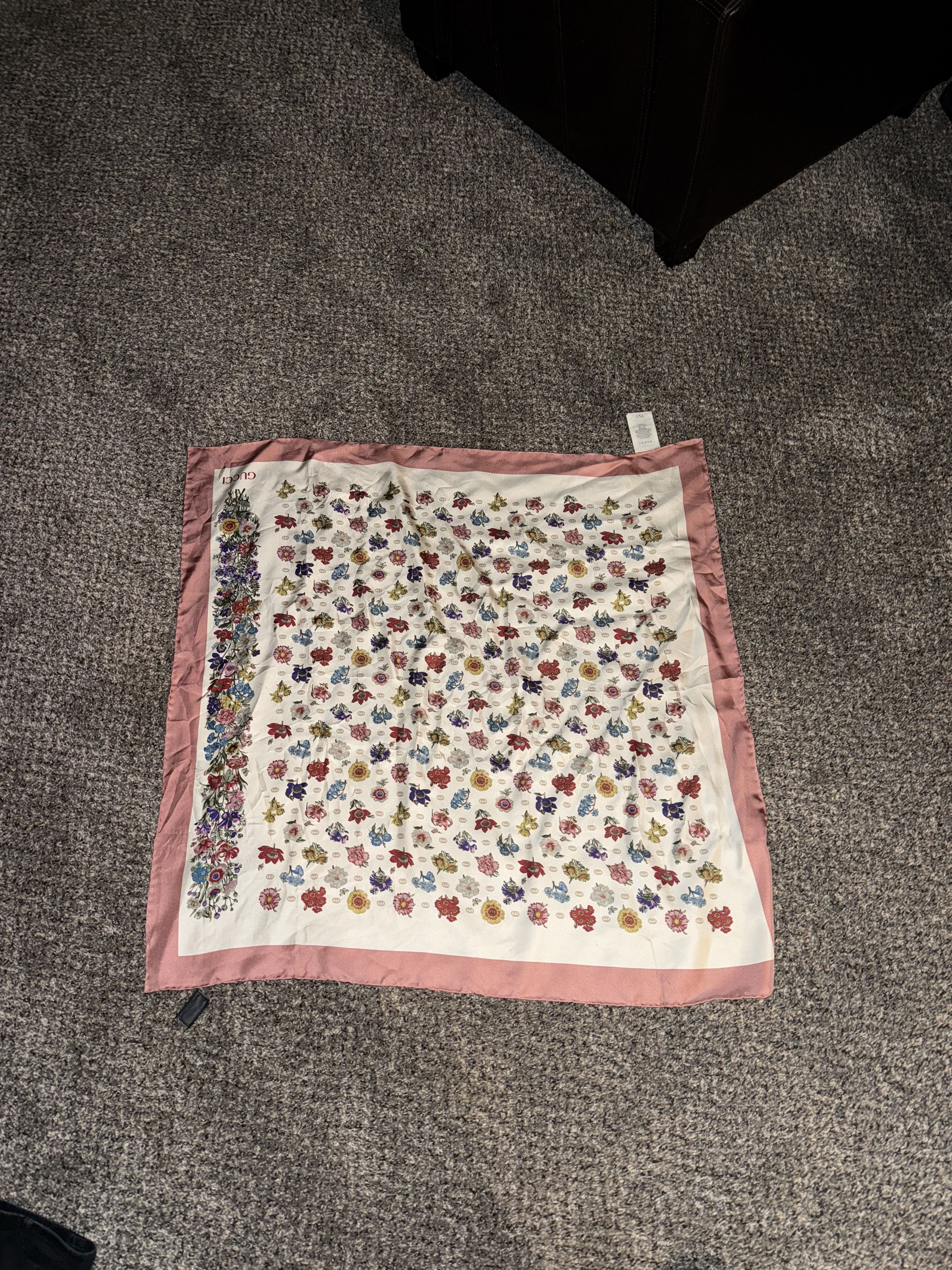 Gucci Gucci Floral Silk Scarf Size ONE SIZE - 1 Thumbnail