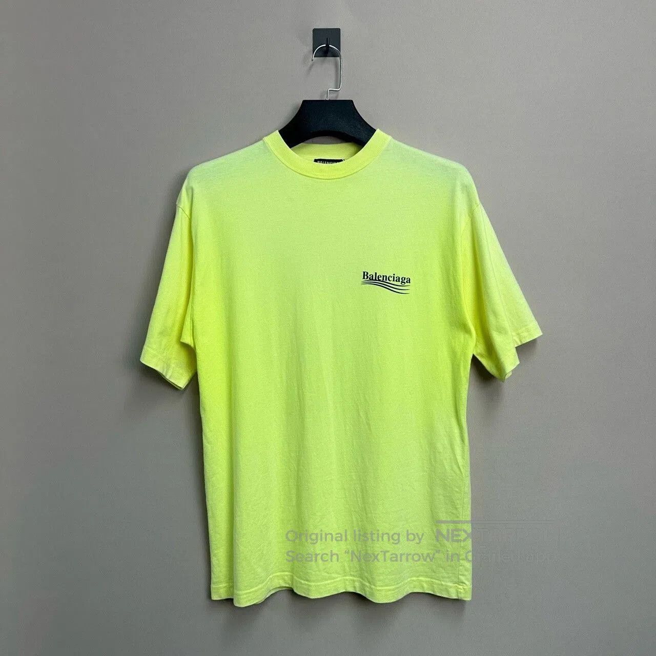 Balenciaga balenciaga fluorescent yellow short sleeve t. Size US XXS / EU 40 - 1 Thumbnail