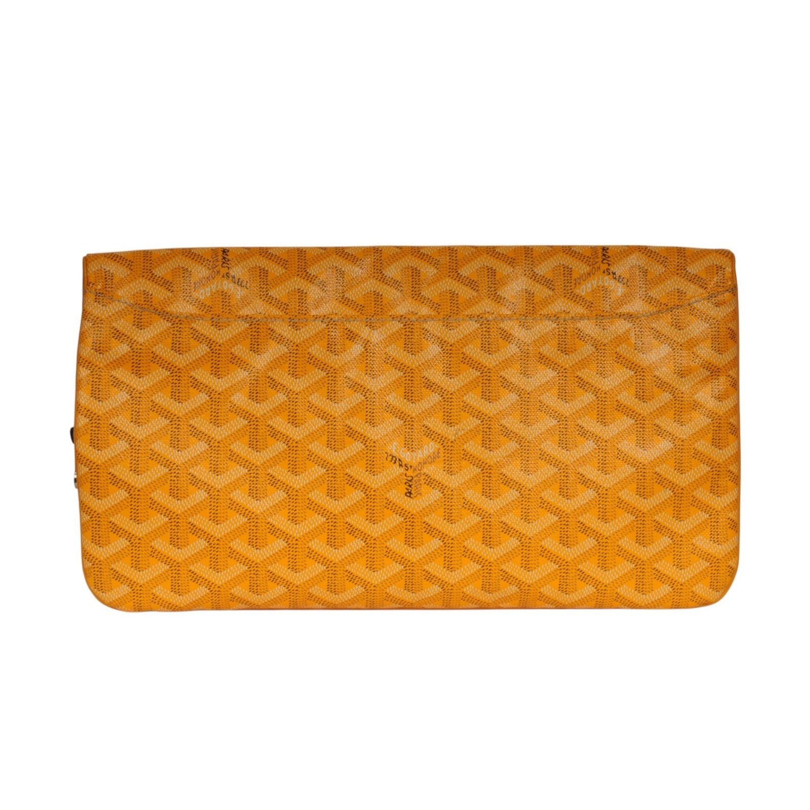 Goyard Saint Marie Clutch Bag Yellow Coated Canvas Travel Pouch Size ONE SIZE - 3 Thumbnail