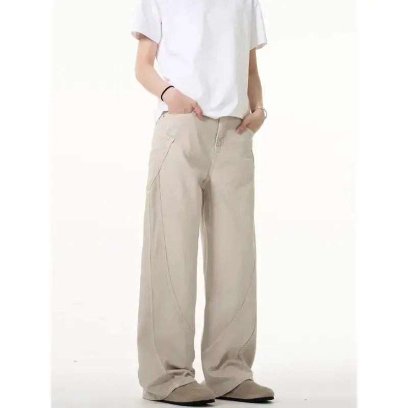 Japanese Brand Retro casual solid color straight leg jeans Size US 32 / EU 48 - 3 Thumbnail