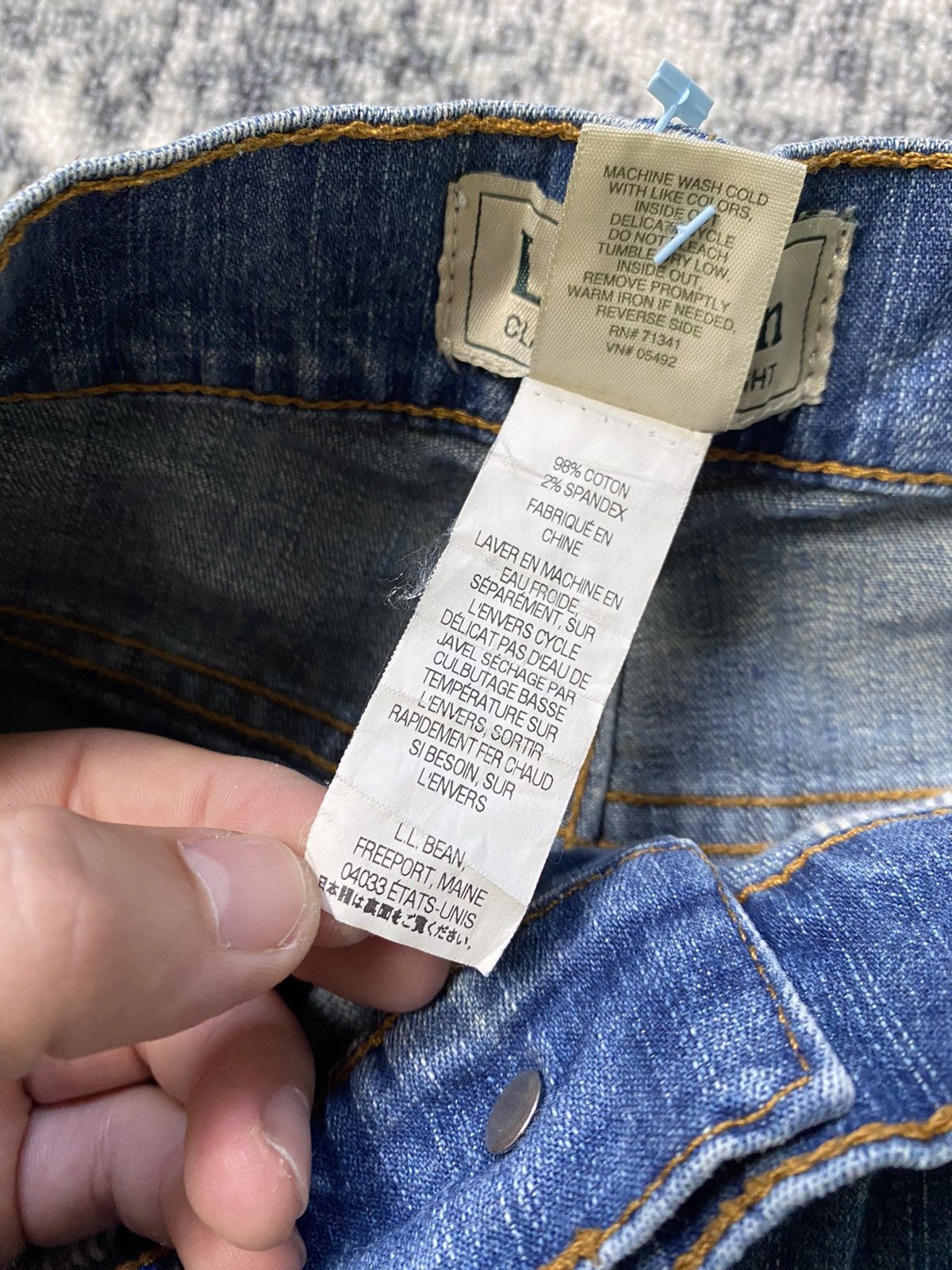 L.L. Bean × Vintage Vintage L.L.Bean Denim Jeans Classic Fit Y2K STYLE 90s Size 30" / US 8 / IT 44 - 4 Thumbnail