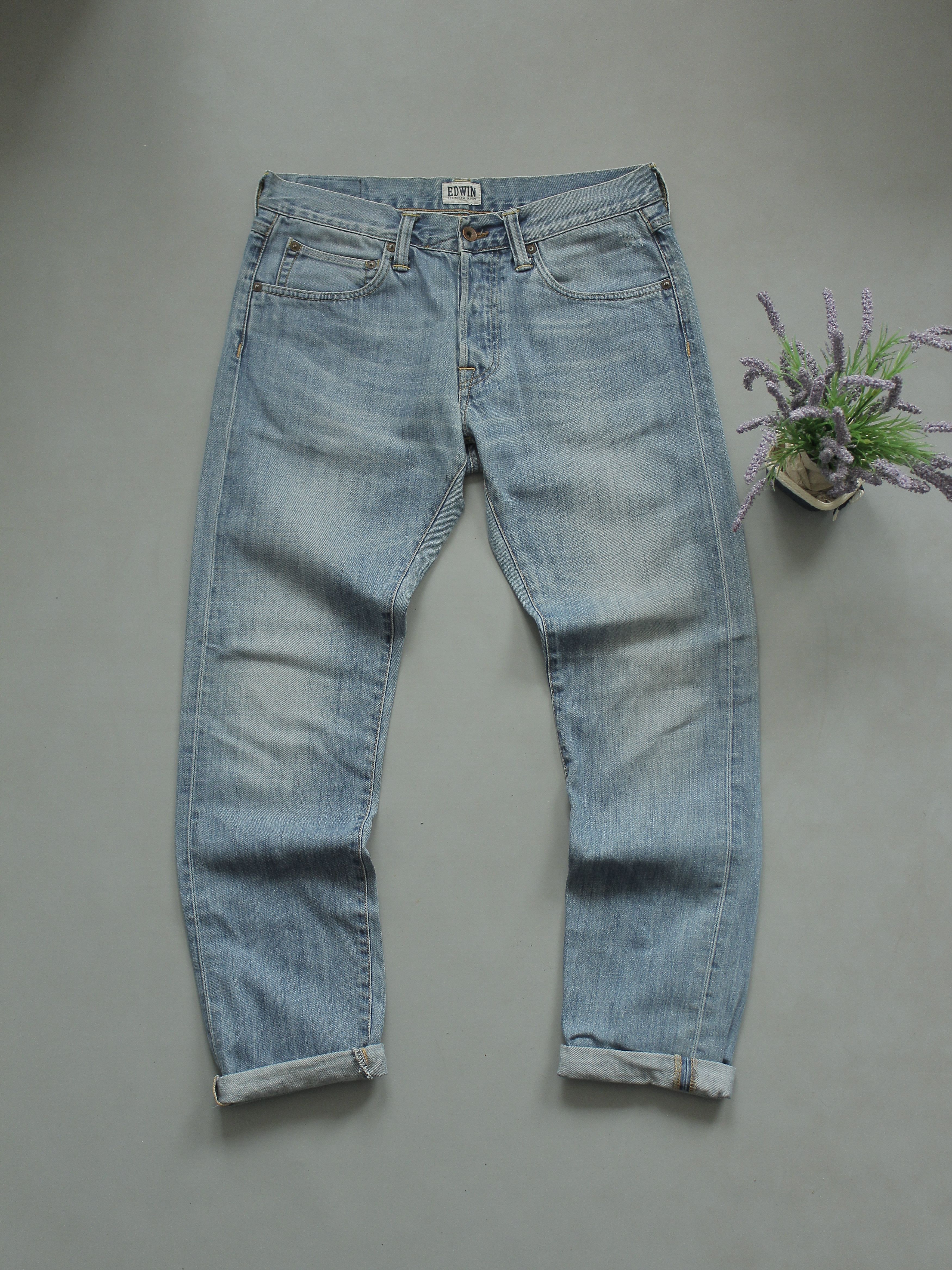 Edwin Edwin Ed-55 Light blue Denim Jeans Mens Size US 32 / EU 48 - 1 Thumbnail