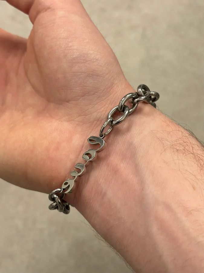 Dolce & Gabbana AW2005 Dolce & Gabbana Silver Metal Chain Logo Bracelet Size ONE SIZE - 3 Thumbnail
