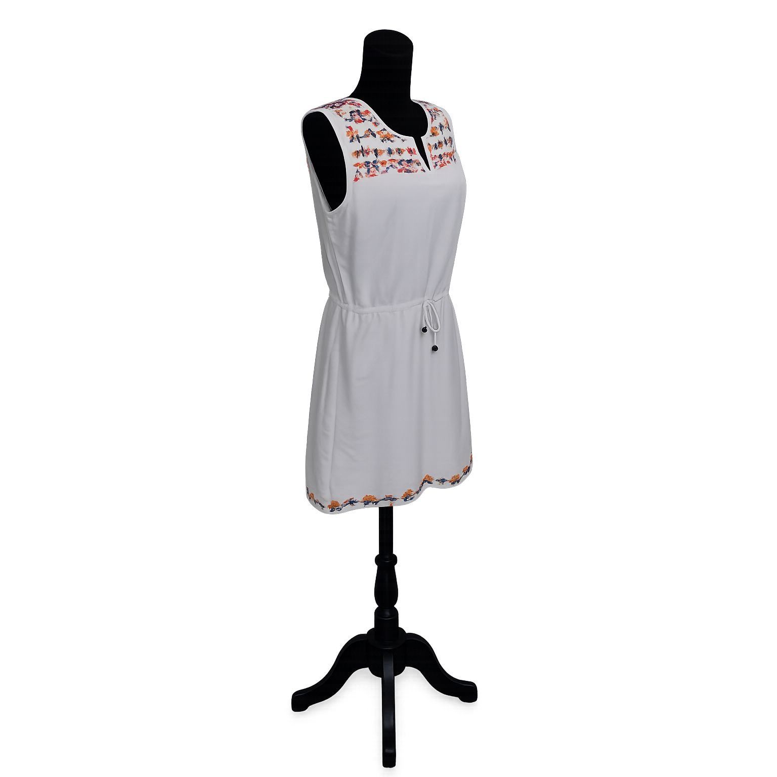 Other Sand & Spirit Boho Embroidered Mini Dress White Sundress L Size L / US 10 / IT 46 - 4 Thumbnail