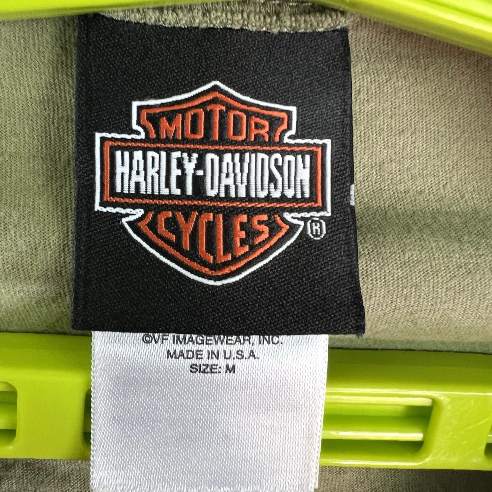 Harley Davidson Harley-Davidson T-Shirt Women’s M Green V-Neck Long Sleeve Casual Shirt Ladies Green Harley-Davidson Shirt M Women’s V-Neck T-Shirt Green Size M / US 6-8 / IT 42-44 - 5 Thumbnail