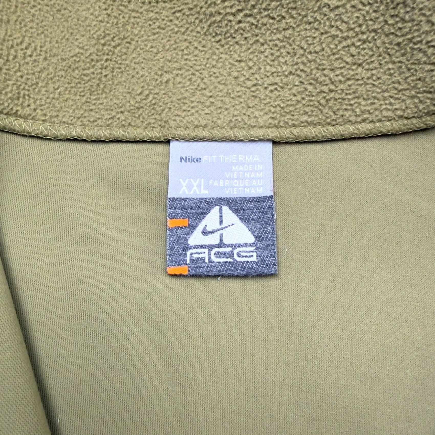 Nike ACG VTG Nike ACG Quarter Zip Pullover Mens 2XL Green Fleece Athletic Shirt Size US XXL / EU 58 / 5 - 5 Thumbnail