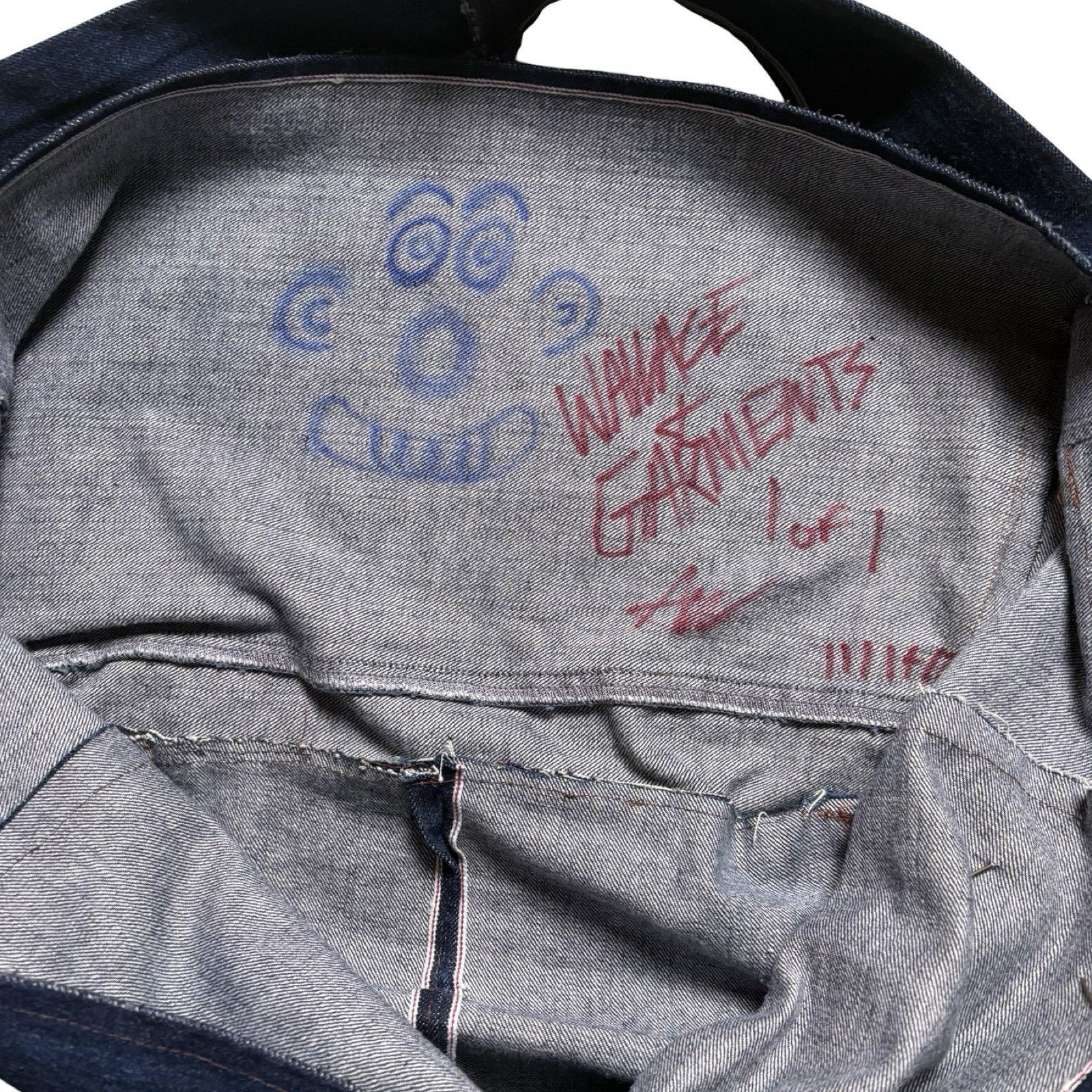 Other Wallace & Garments Selvedged News Paper Bag News Boy Denim Size ONE SIZE - 4 Thumbnail
